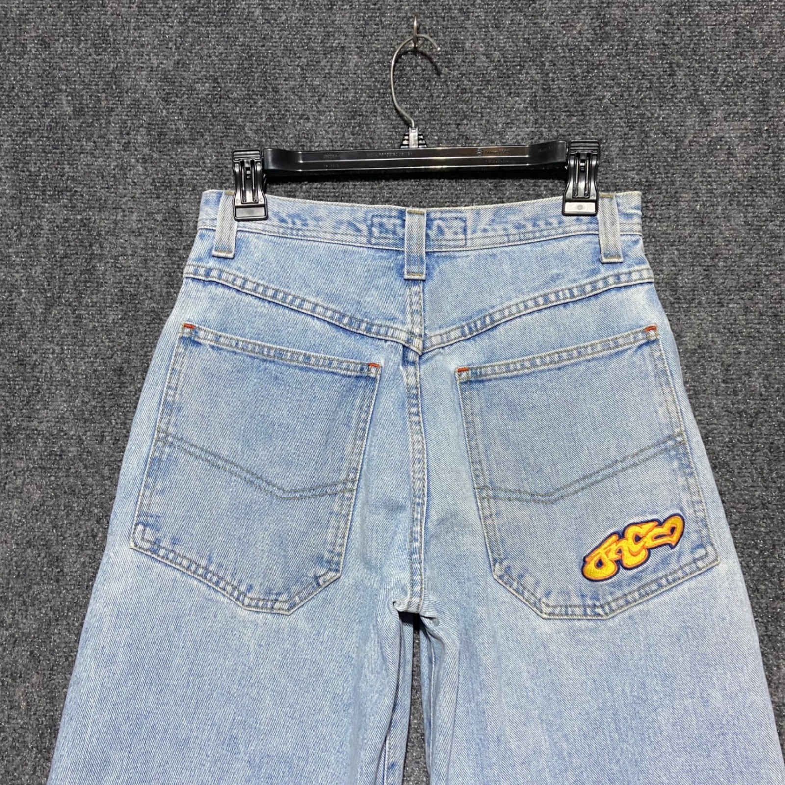Vintage JNCO Sista Girlie Stuff Wide Leg Jeans Light Wash 90s Skater Size 7 USA