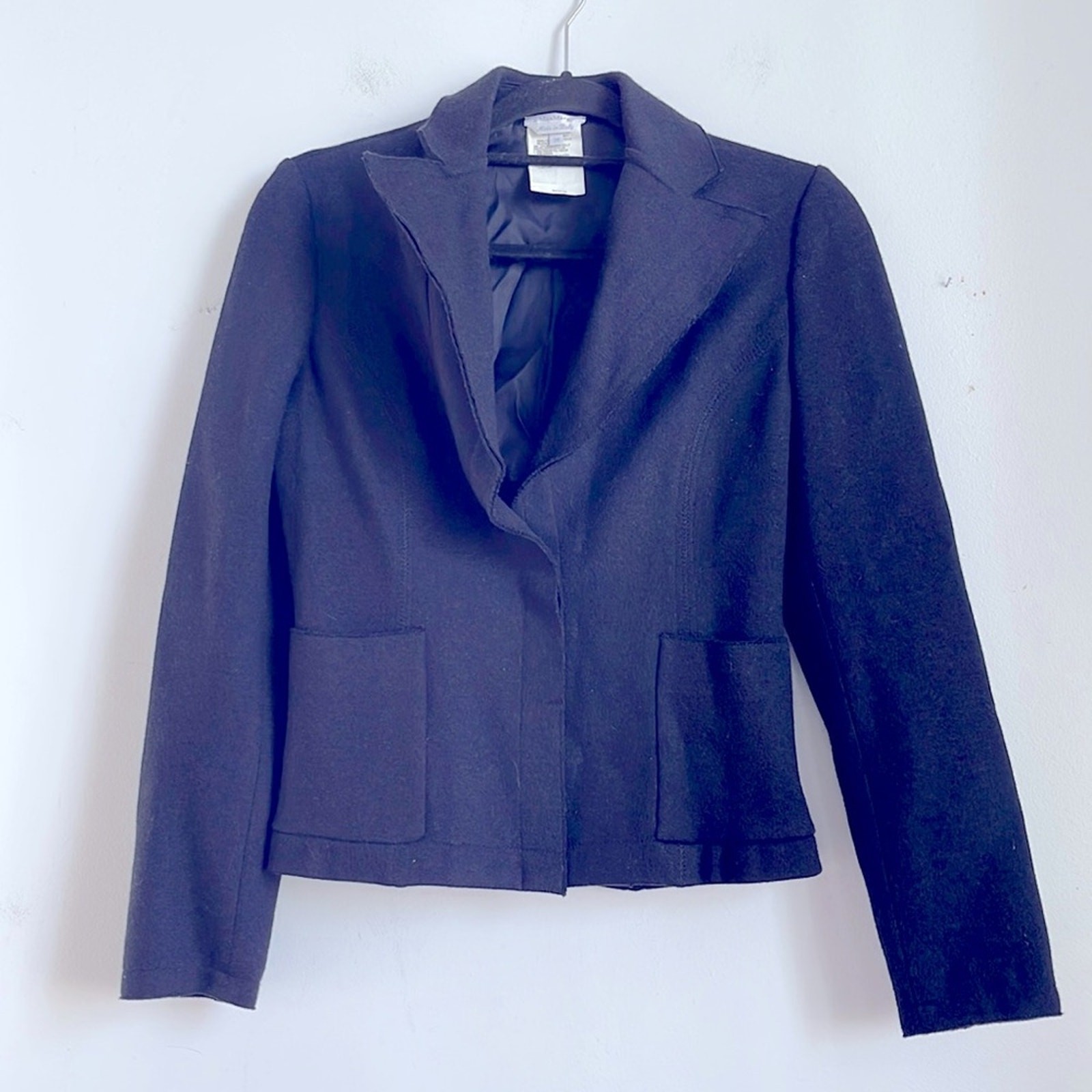 Vintage MaxMara wool blend one button fully lined blazer sz 38