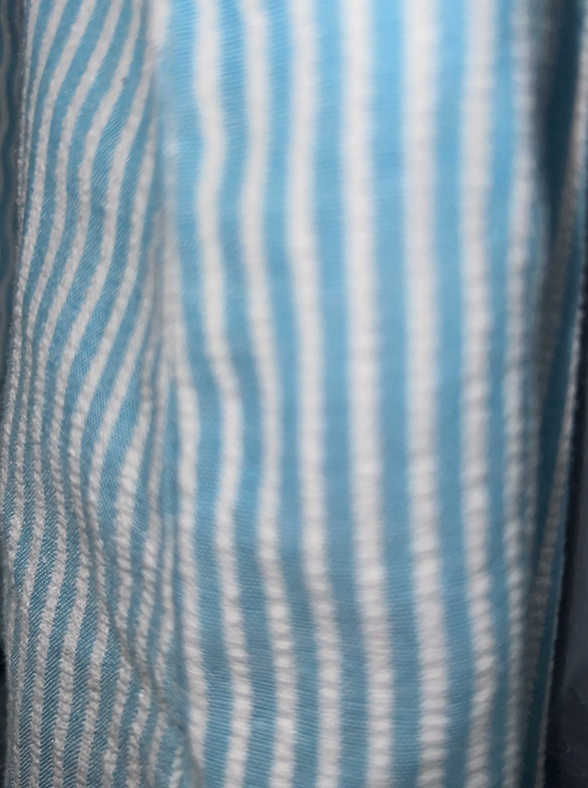 Vintage A Royal robe Women’s Robe Size S Short Sleeve Striped Blue White Long