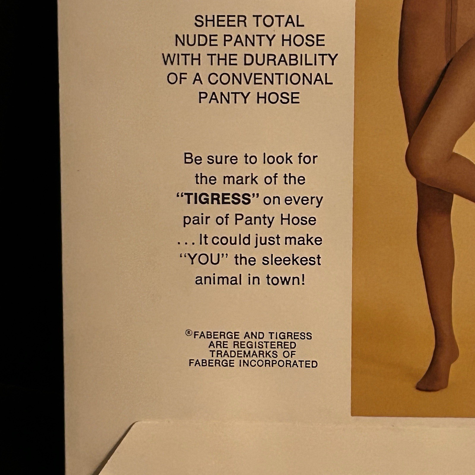 5pk Vtg Faberge Tigress Total Nude Pantyhose Monsanto Actionwear One Size NOS