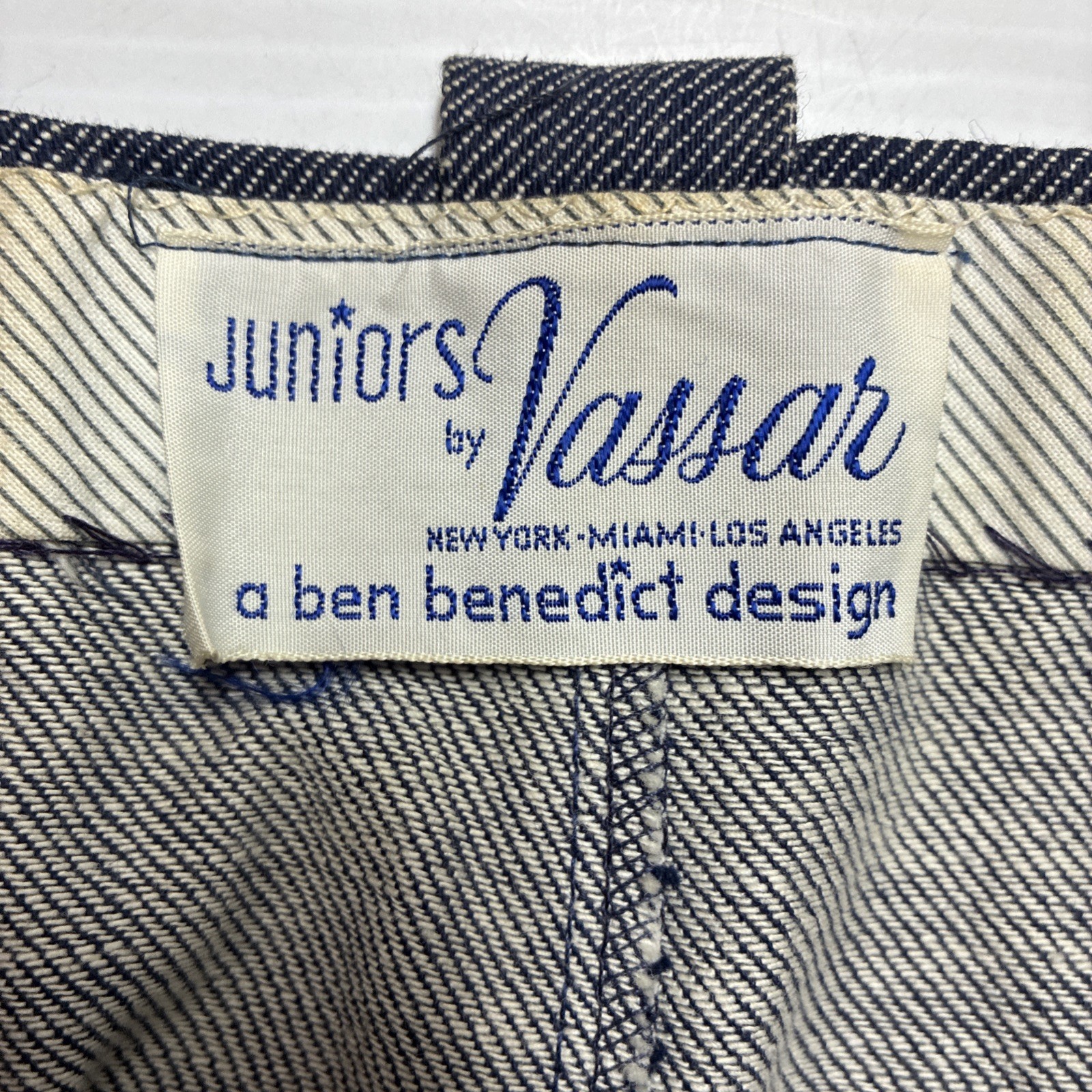 Vintage 1970s Junior’s by Vassar Blue Bell Bottom Pants Size 7
