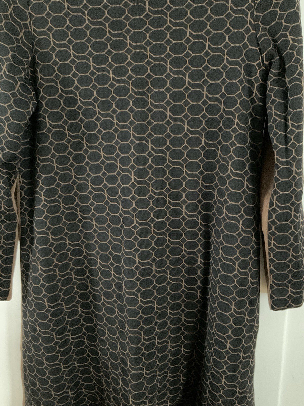 RUDI GERNREICH Harmon Knitwear 60’s A Line Wool Jacquard Jersey Dress W/Socks 12