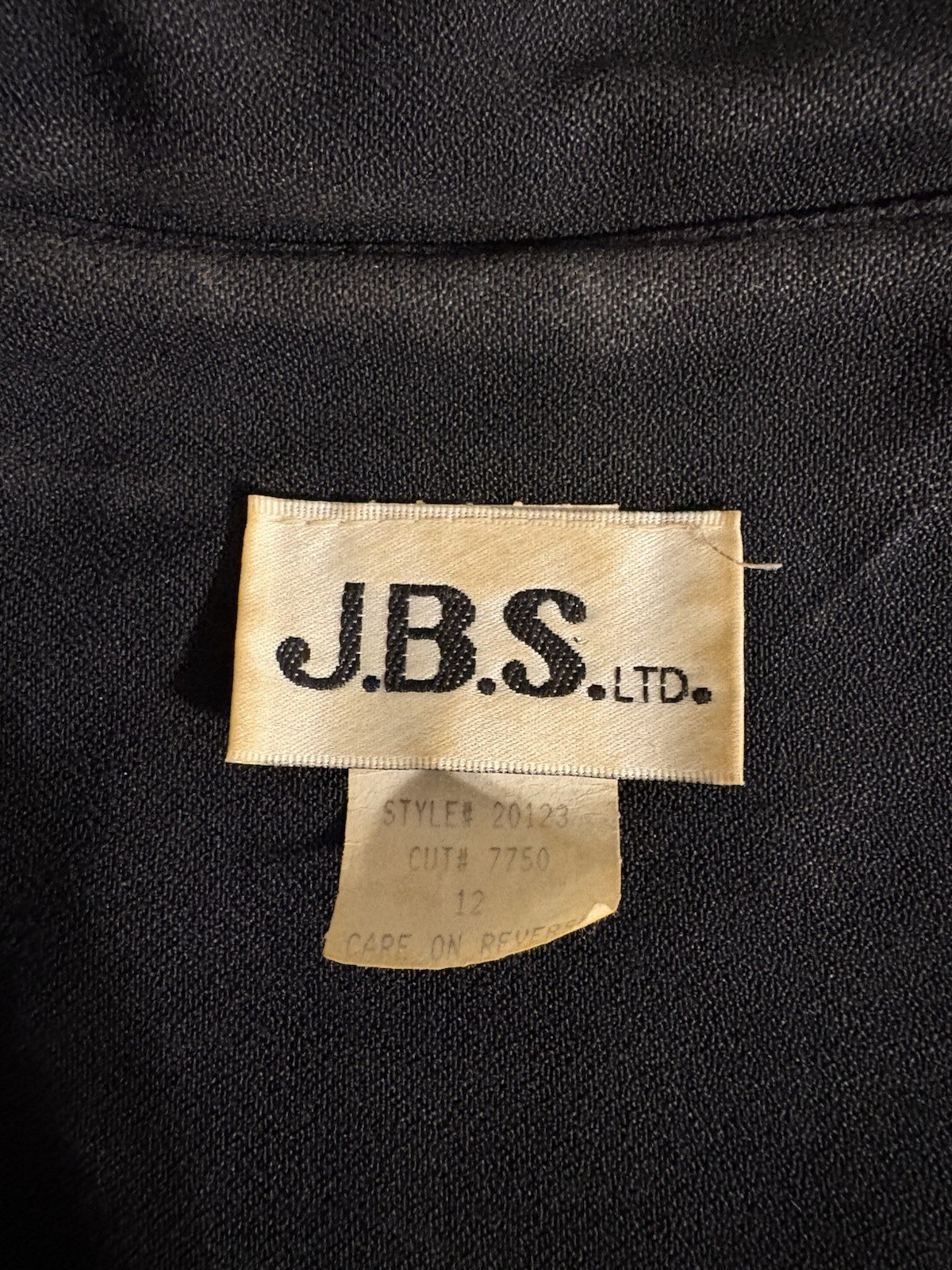 JBS Ltd Vintage Nautical Sailor Black And Gold Double Breasted Dress Size 12
