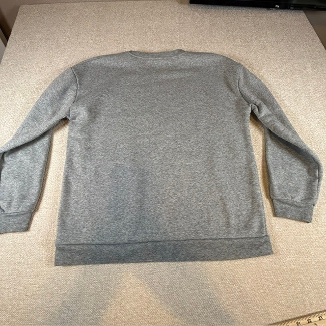 Boozin’ & Cruisin’ Heather Gray Pullover Crewneck Sweatshirt LG Cruise Vacation