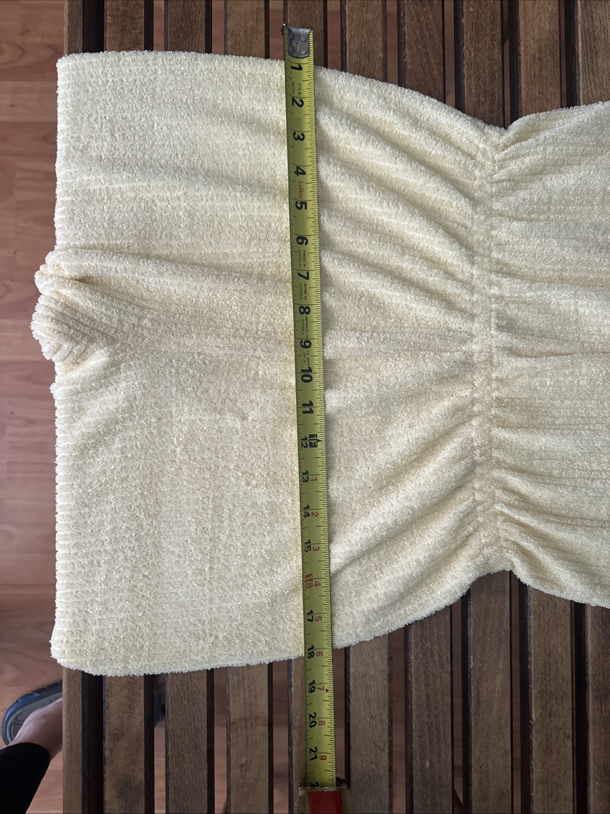 Vintage JC Penney Loungewear Yellow Terry Cloth Long Jumpsuit/Romper Size S