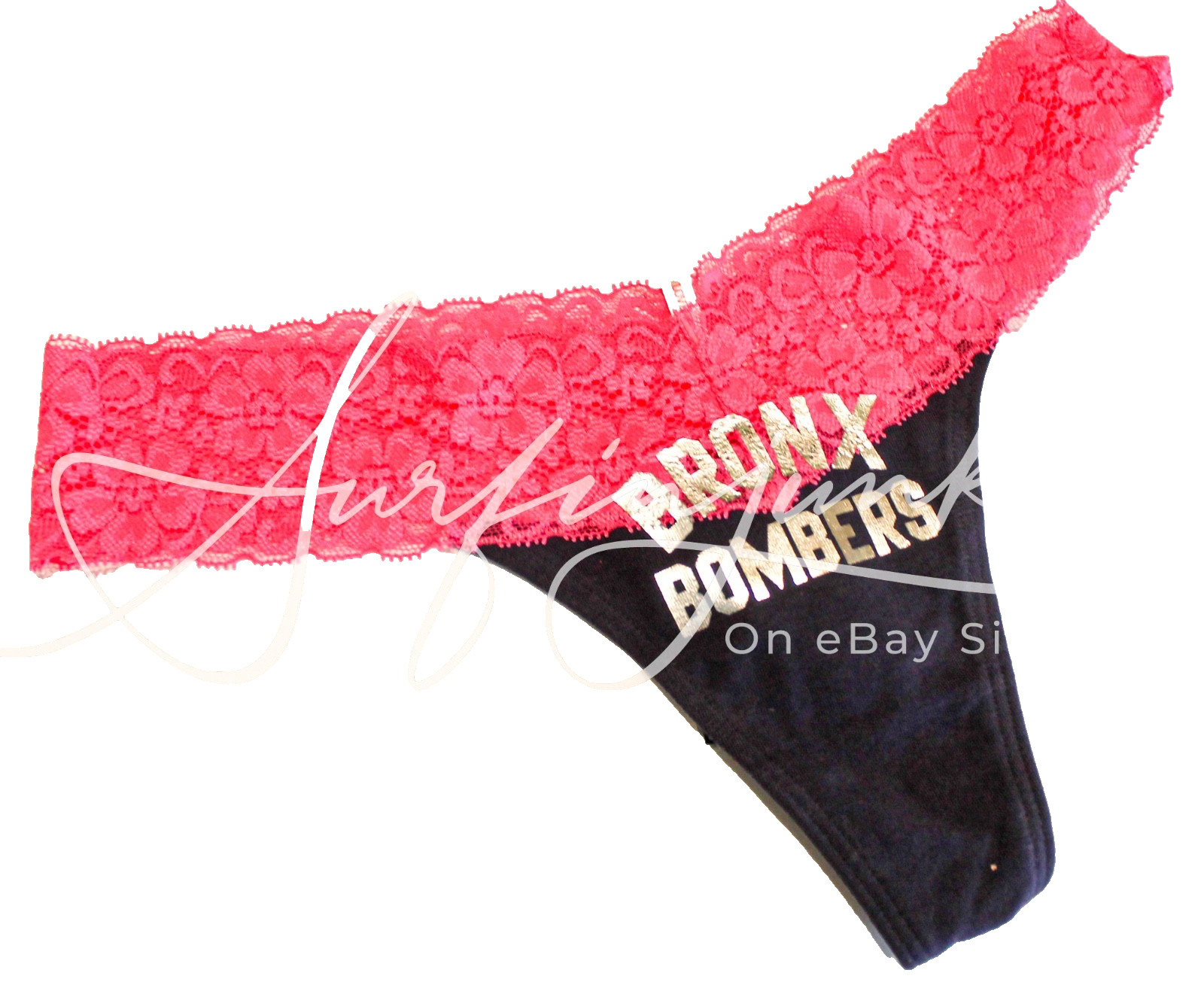Victoria’s Secret Vintage Panties Medium Thong Panty Yankees MLB Baseball Bikini