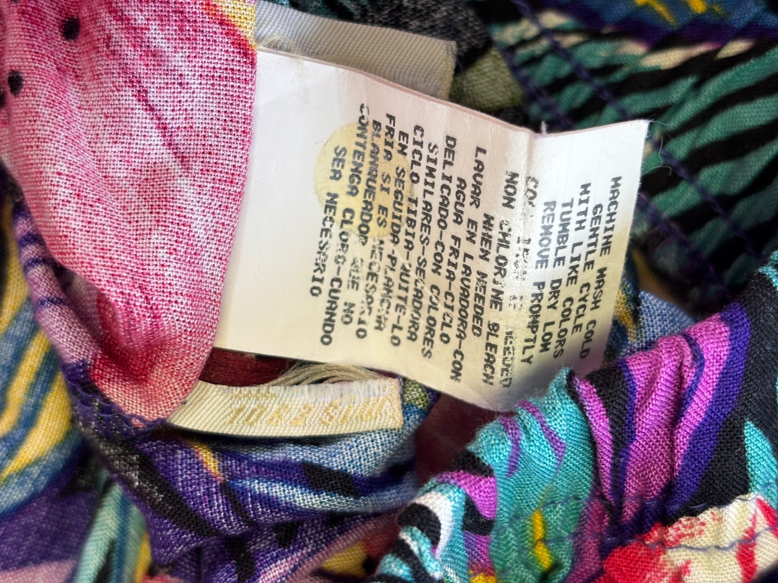 Vintage Separate Issue High Rise Floral Tropical Shorts Womens Sz 1X Multicolor