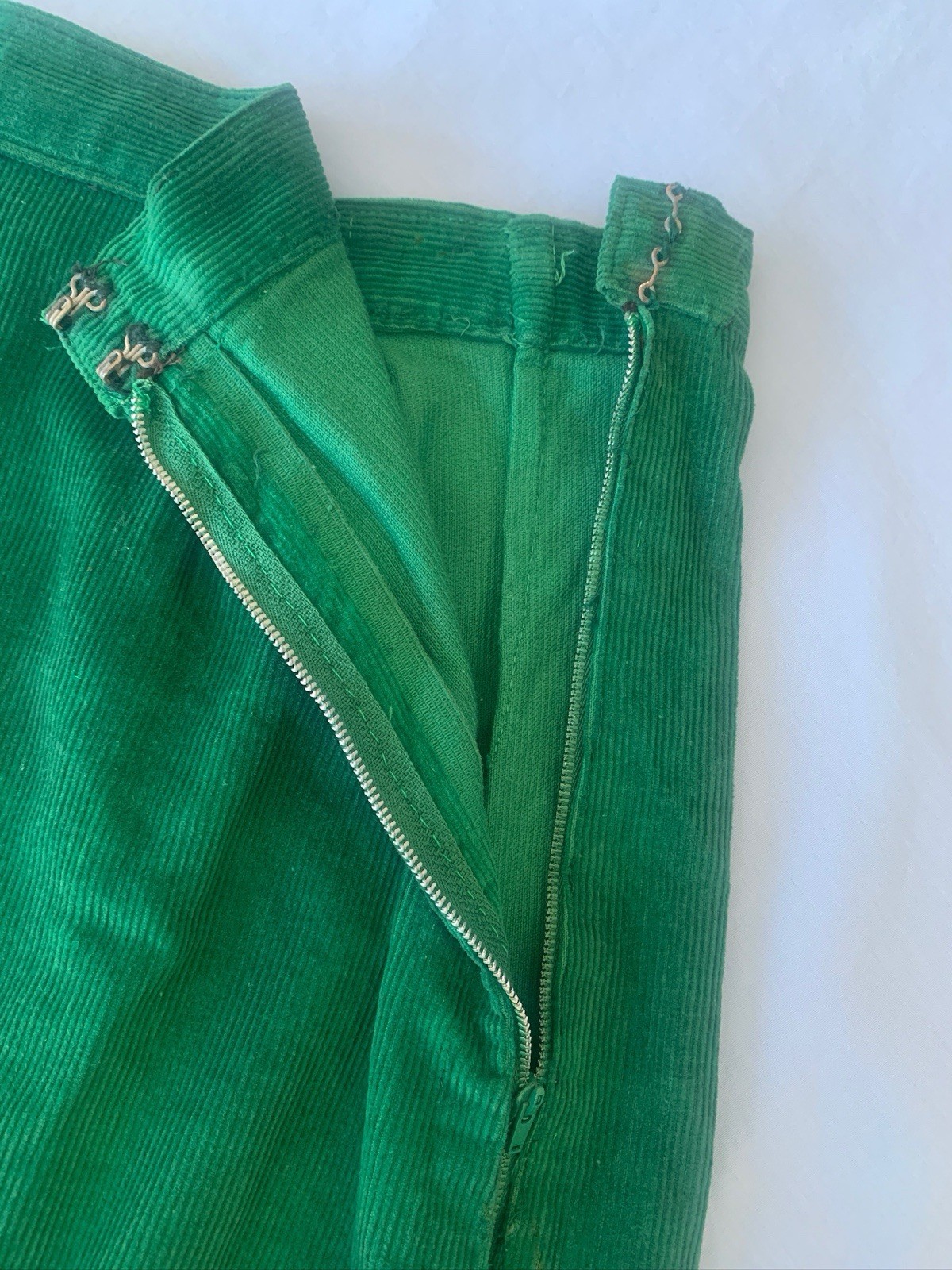Vintage 1950’s Green Corduroy and Pink Fringe Western Stage Set