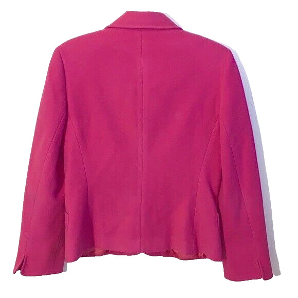 Vintage Harve Benard by Benard Holtzman Pink Wool Blazer Dress Suit Jacket Sz 6