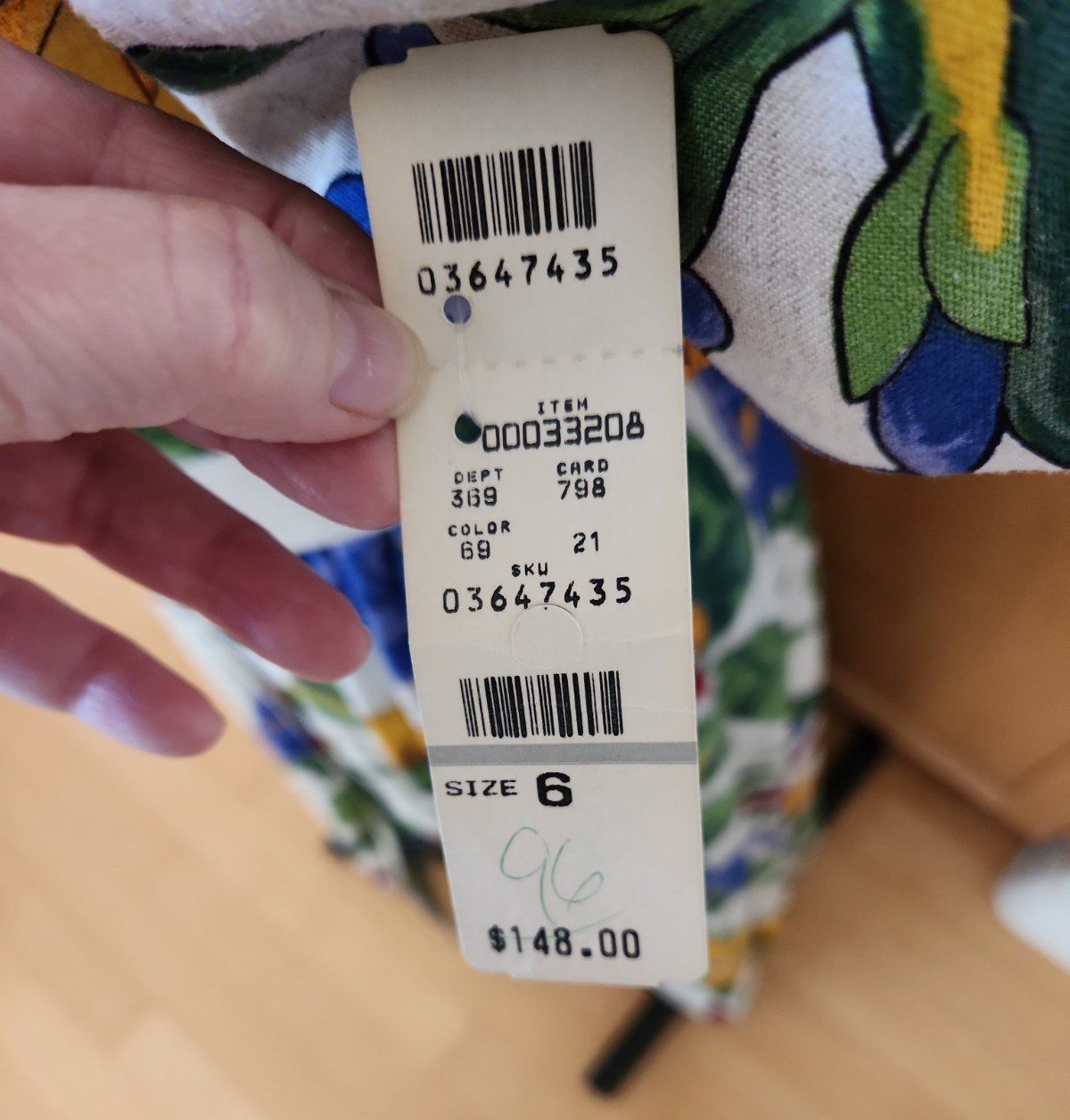 NWT Talbots Dress Vtg. Size 6 Tea Day Dress Floral 80’s Old Money Oberon USA