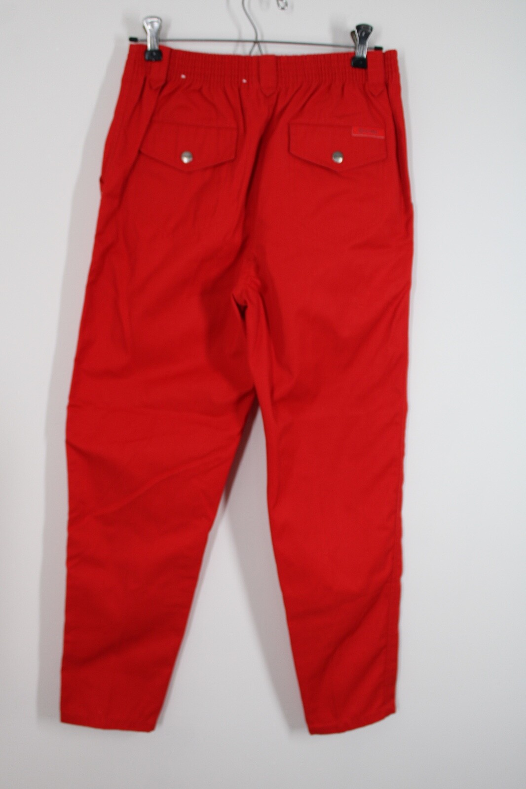Vtg 80s PS Gitano 6 Short Red Elastic Waist High Rise Tapered Leg Pants