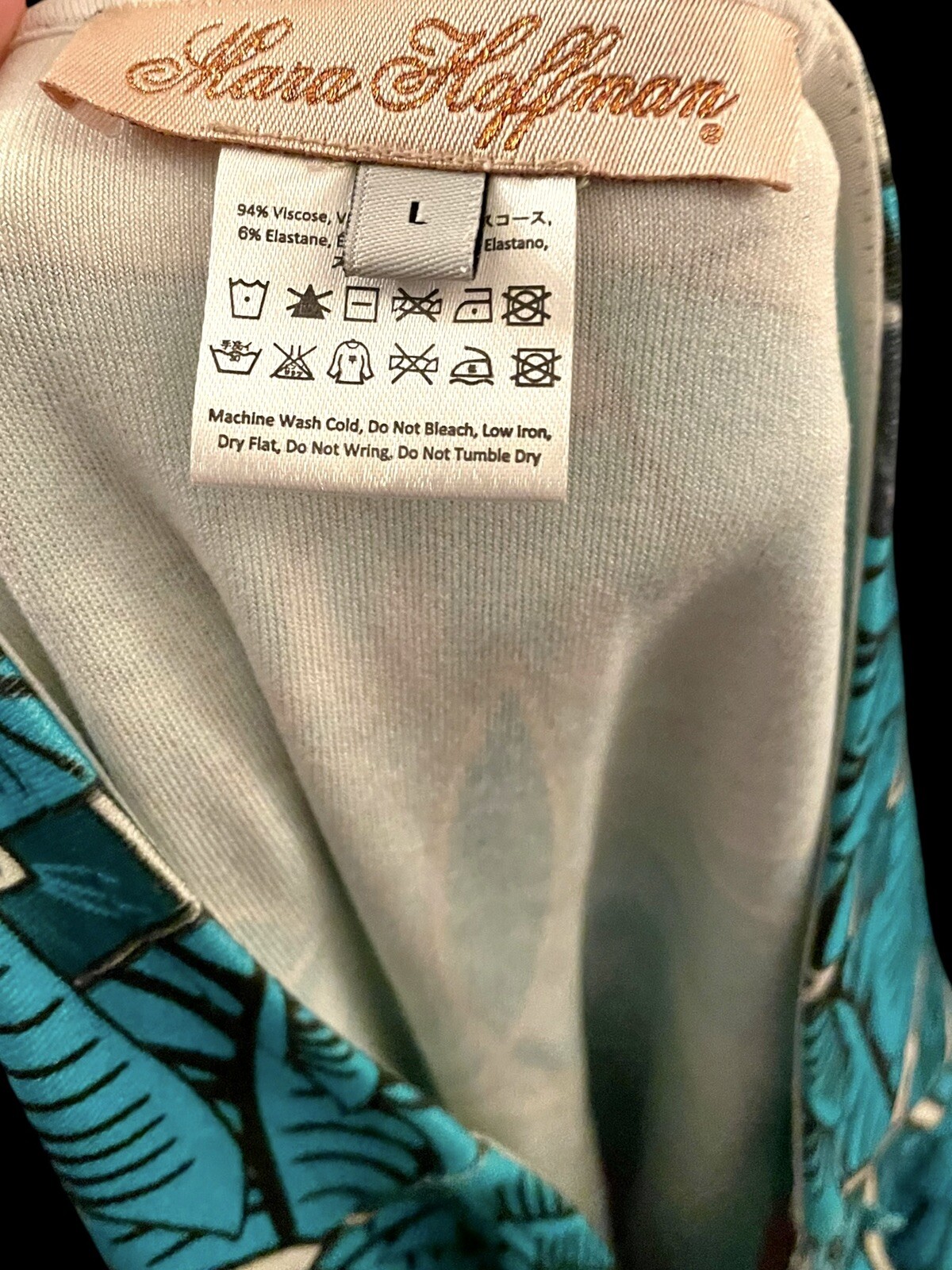 Vintage Y2K Designer Skirt Mara Hoffman Rare Tube Skirt Boho Psychedelic Blue L