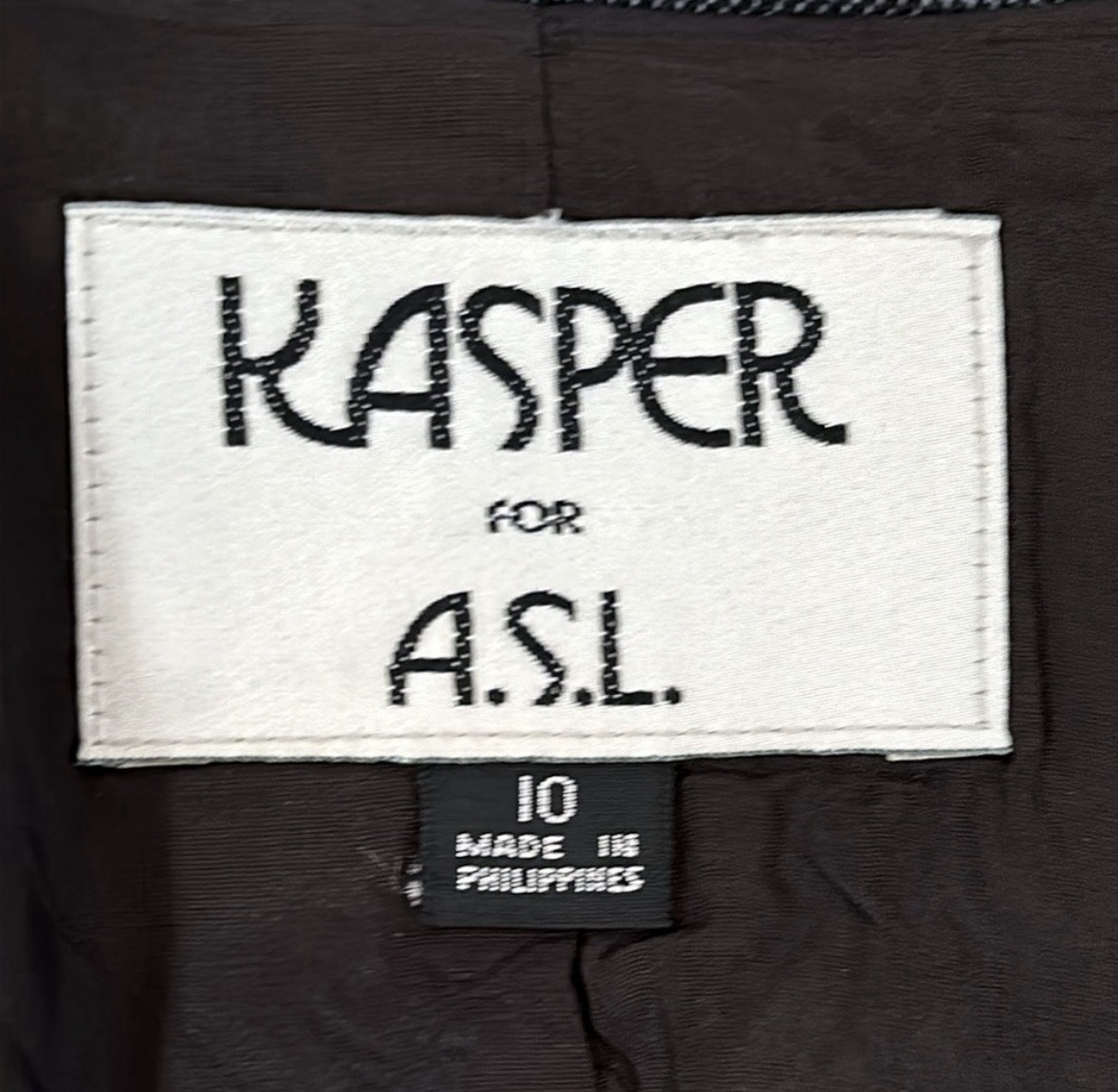 NWT Vintage 90s Kasper for ASL Long Jacket Sz 10