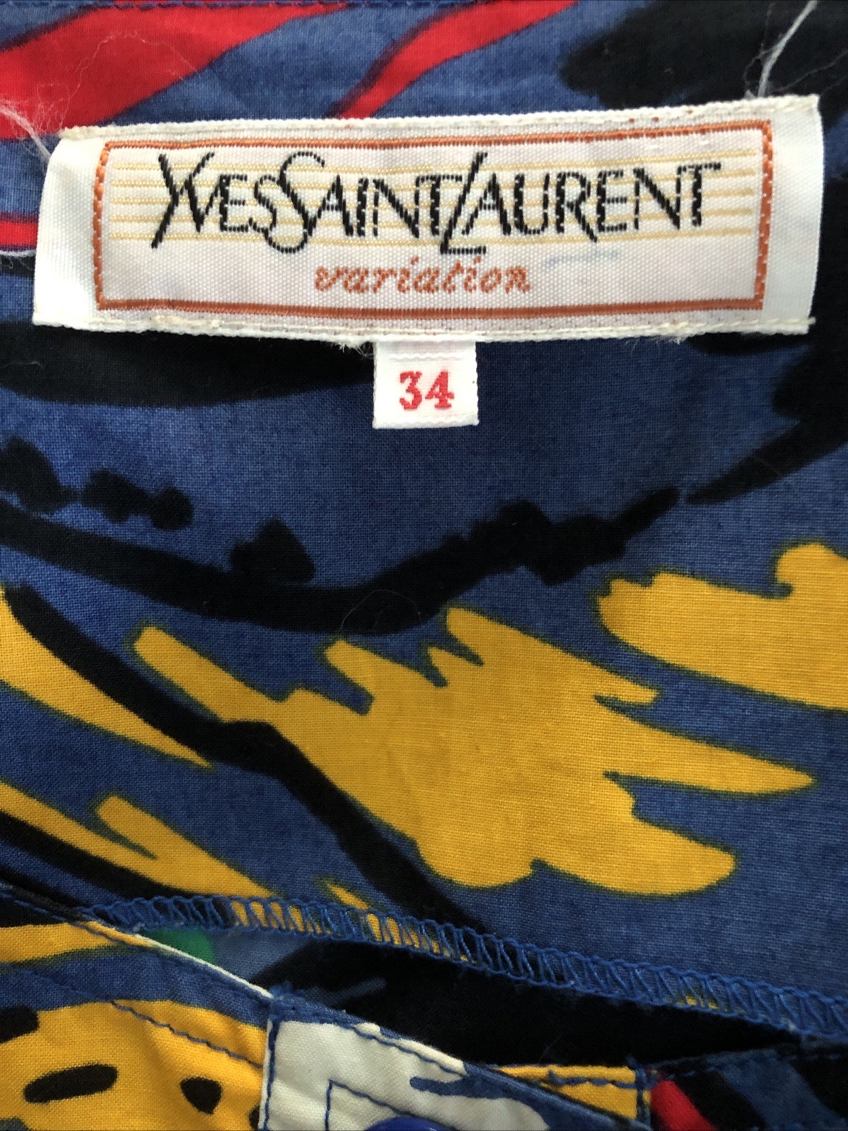 Vintage Yves Saint Laurent France 1980’s Cotton Jumpsuit Romper EU 34 USA XS