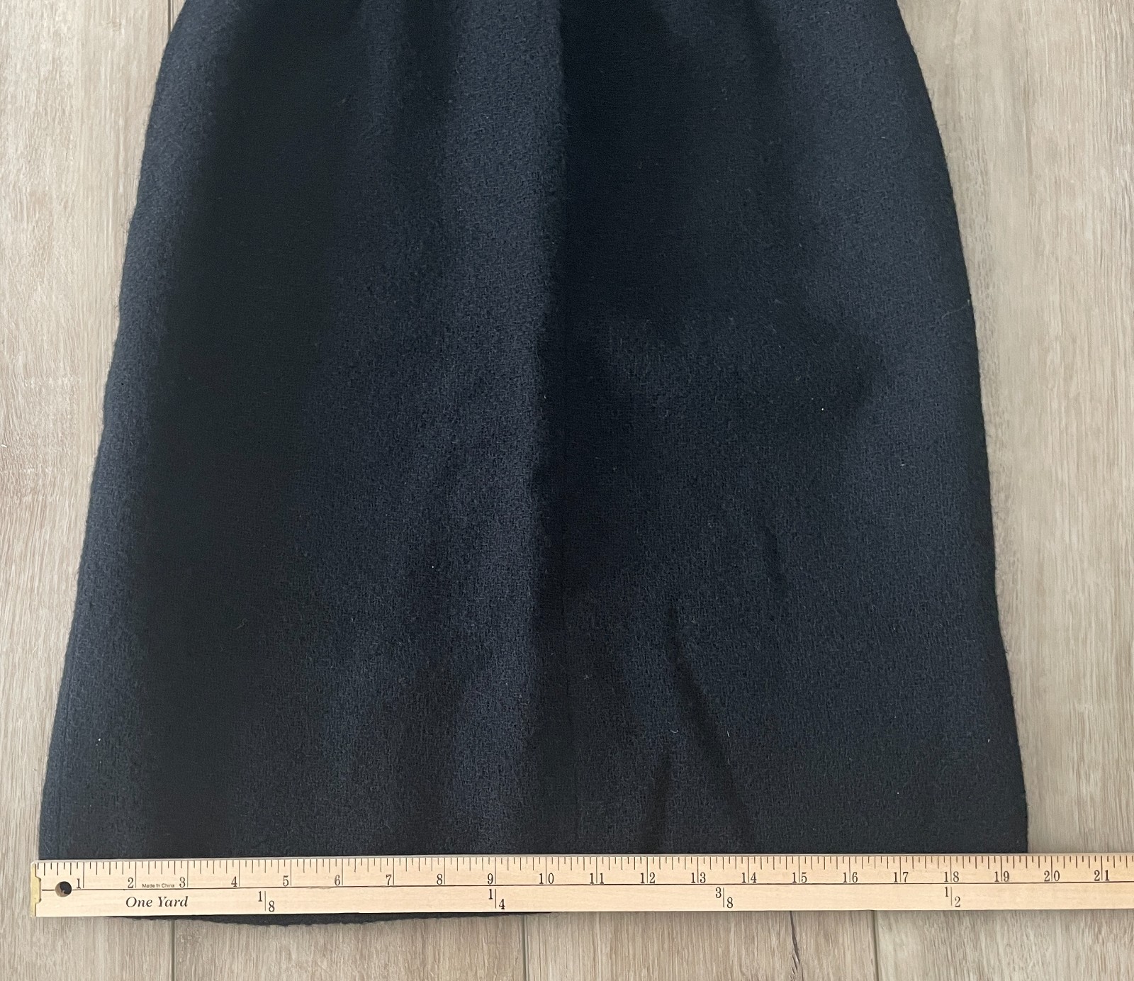 Vintage 1960s Lanz Original Tailored Long Sleeve Black Wool Dress-Women’s XS/S