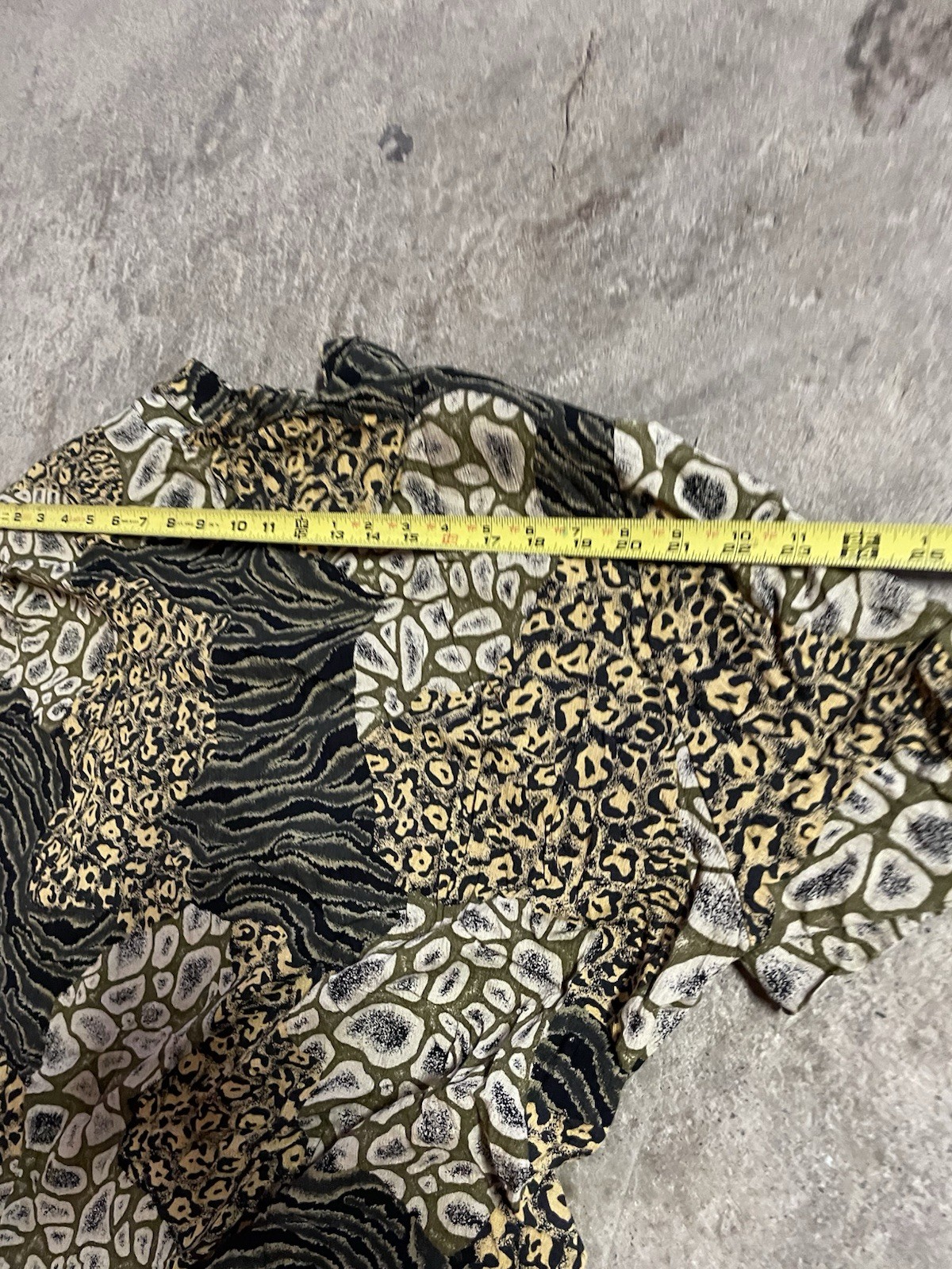VTG 80s rabbit Designs Women’s All Over Print Leopard 2 Piece Dress Size 22W