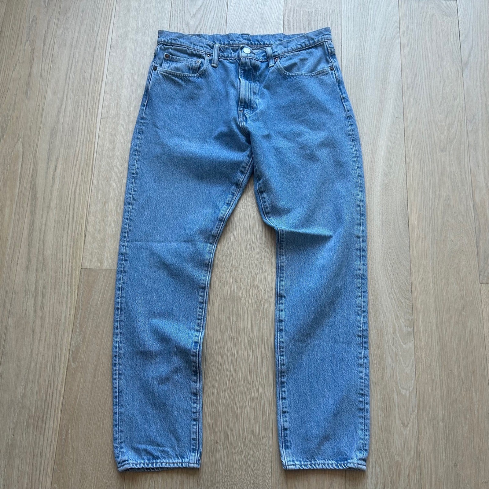 Levi’s 512 Slim Tapered Jeans 33×30 Blue Light Wash Denim Vintage Style