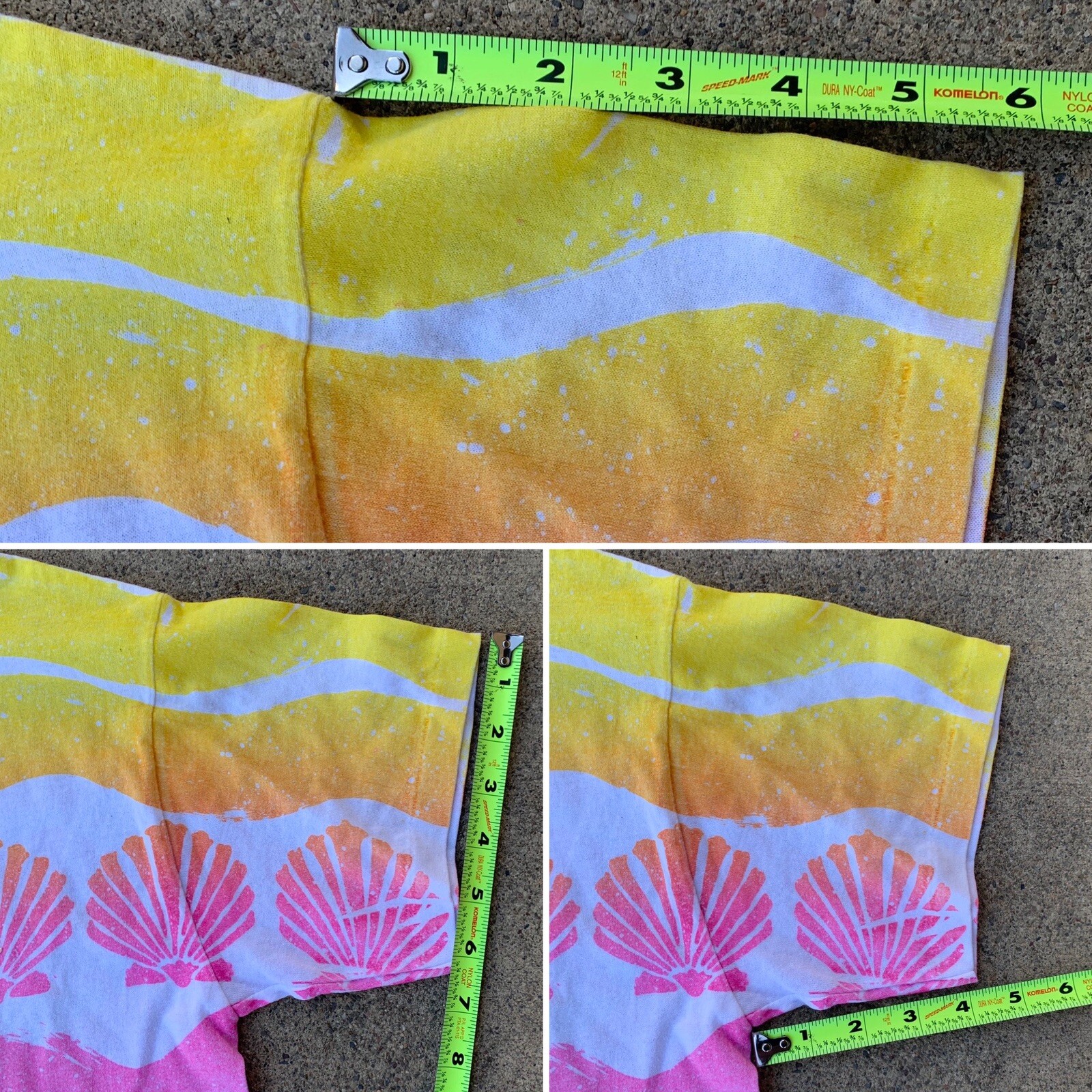 Vintage Crop Top T Shirt Half Shirt Tee Kauai Fun N Sun 80s One Size Made In USA