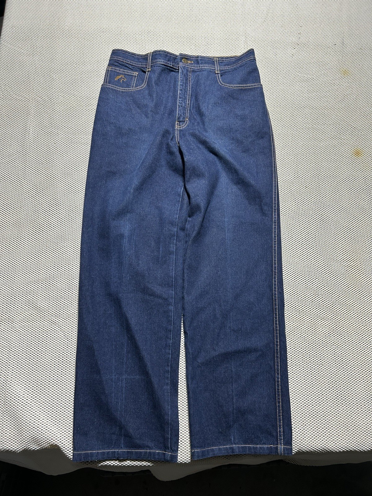 Vintage Jordache Jeans W34 L32 80s Horsehead White Stitch High Rise Strait Leg