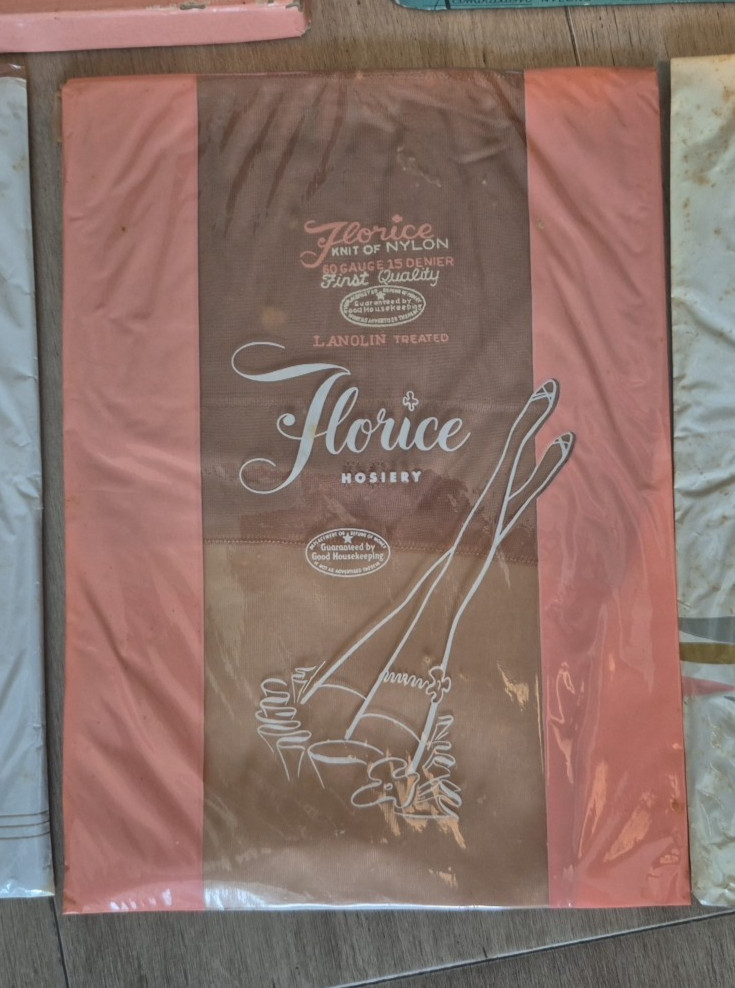 Vintage Hosiery Lot Of 4, Never Worn With Packaging & 2 boxes