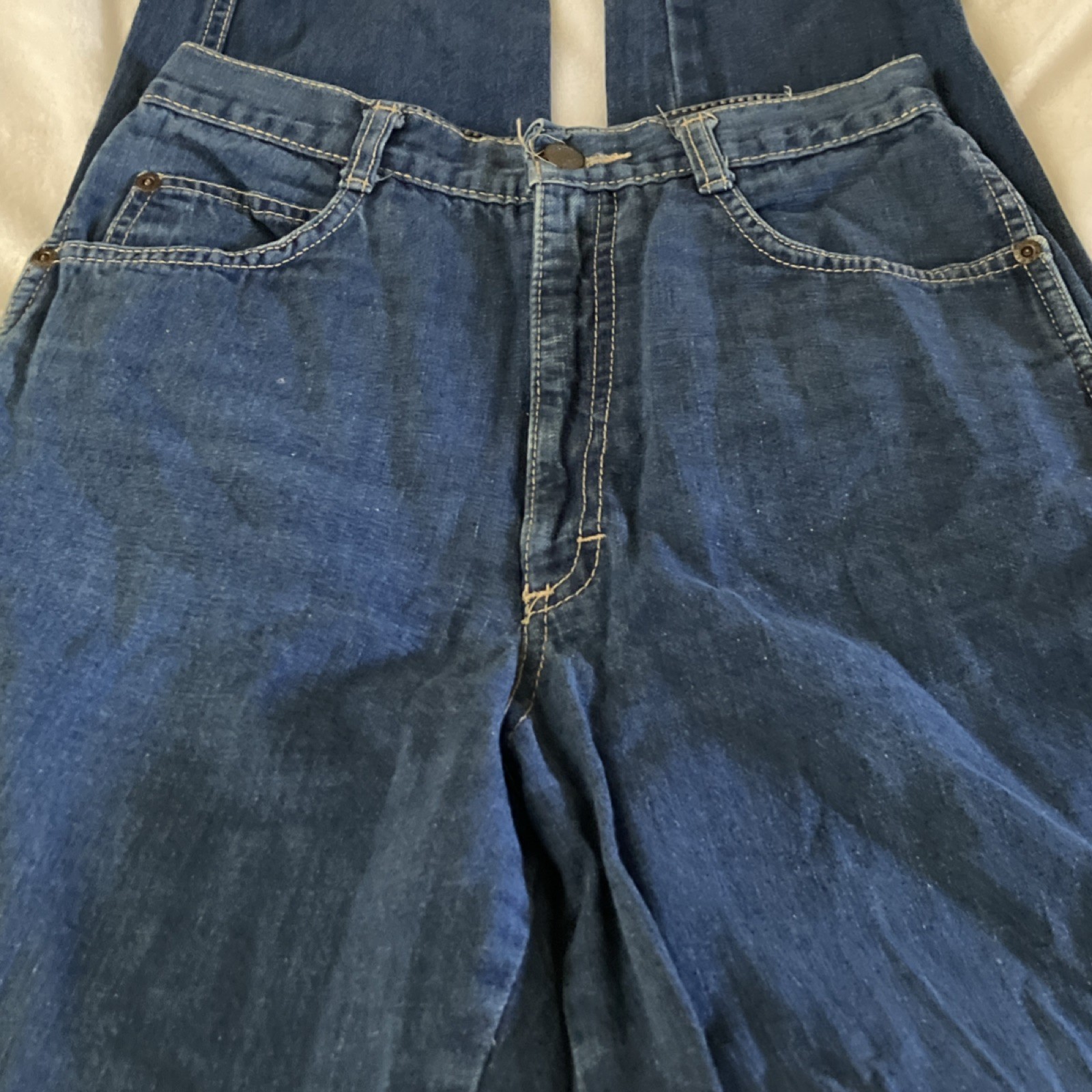 Cherokee Vintage 1980s Blue 100% Cotton Jeans Size 9 Original Casual 31″ Inseam