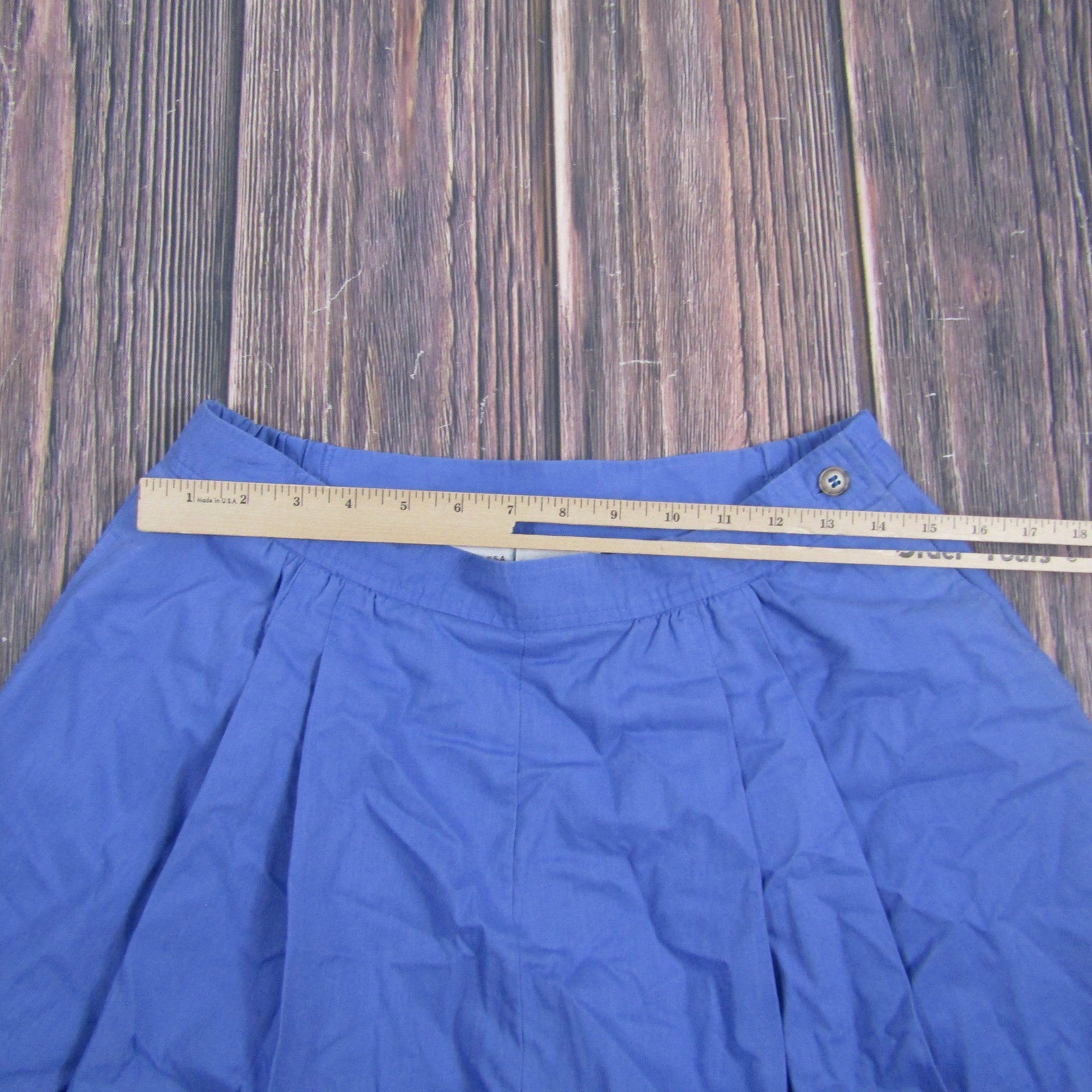 Country Suburbans Culottes Women 14 Blue Vintage High Waist Pleated Wide Leg USA