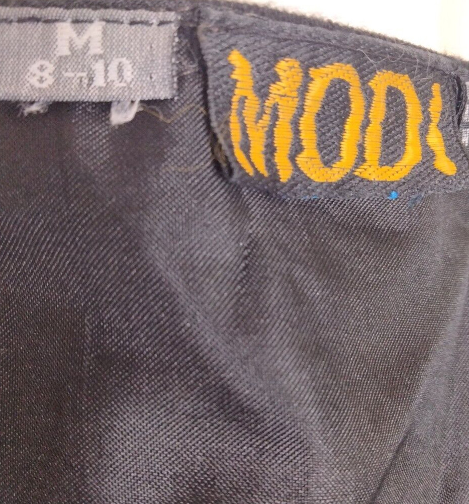 Modi Black Denim with Western Sequin Boots Cowboy Hat Stars Vest Size Medium