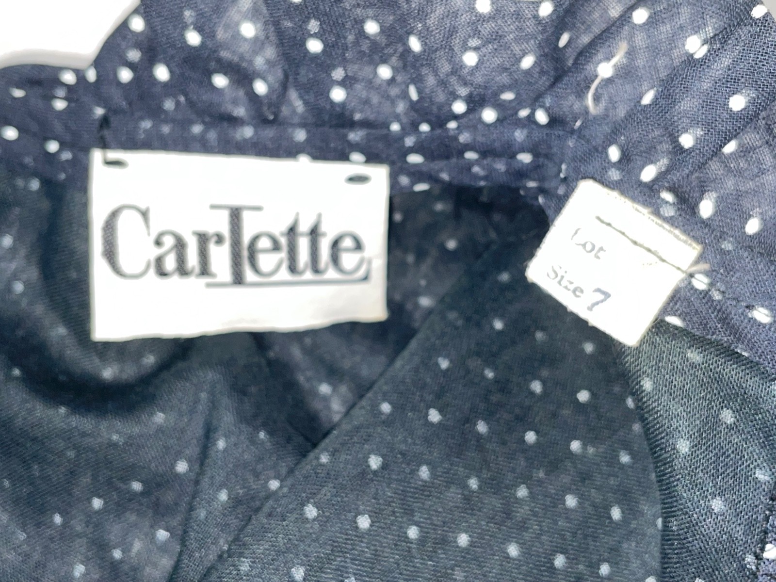 VTG 60S 70S DOES 40S WOMENS S BLACK POLKA DOT LONG HOUSE WORK DRESS