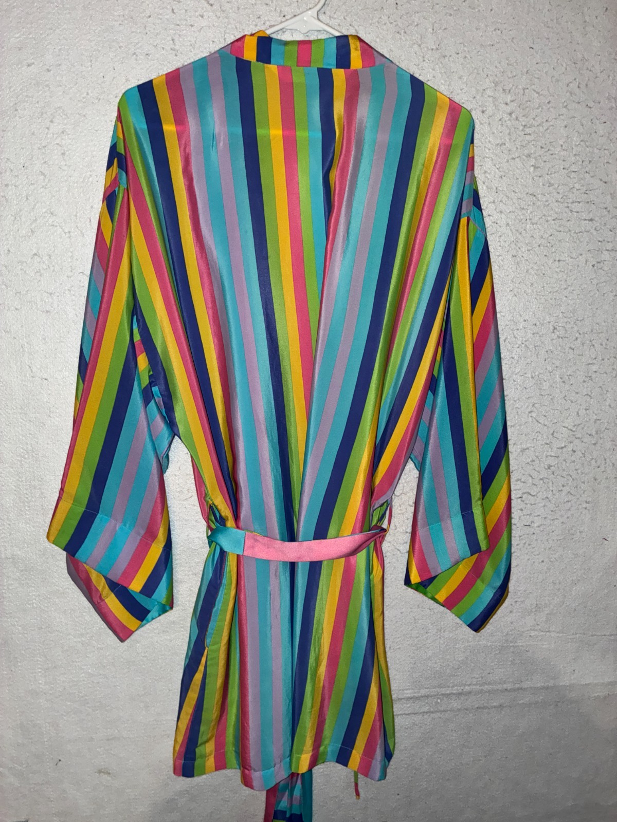 Victoria’s Secret Collections 1996 Vintage Satin Robe Size M Rainbow Rare