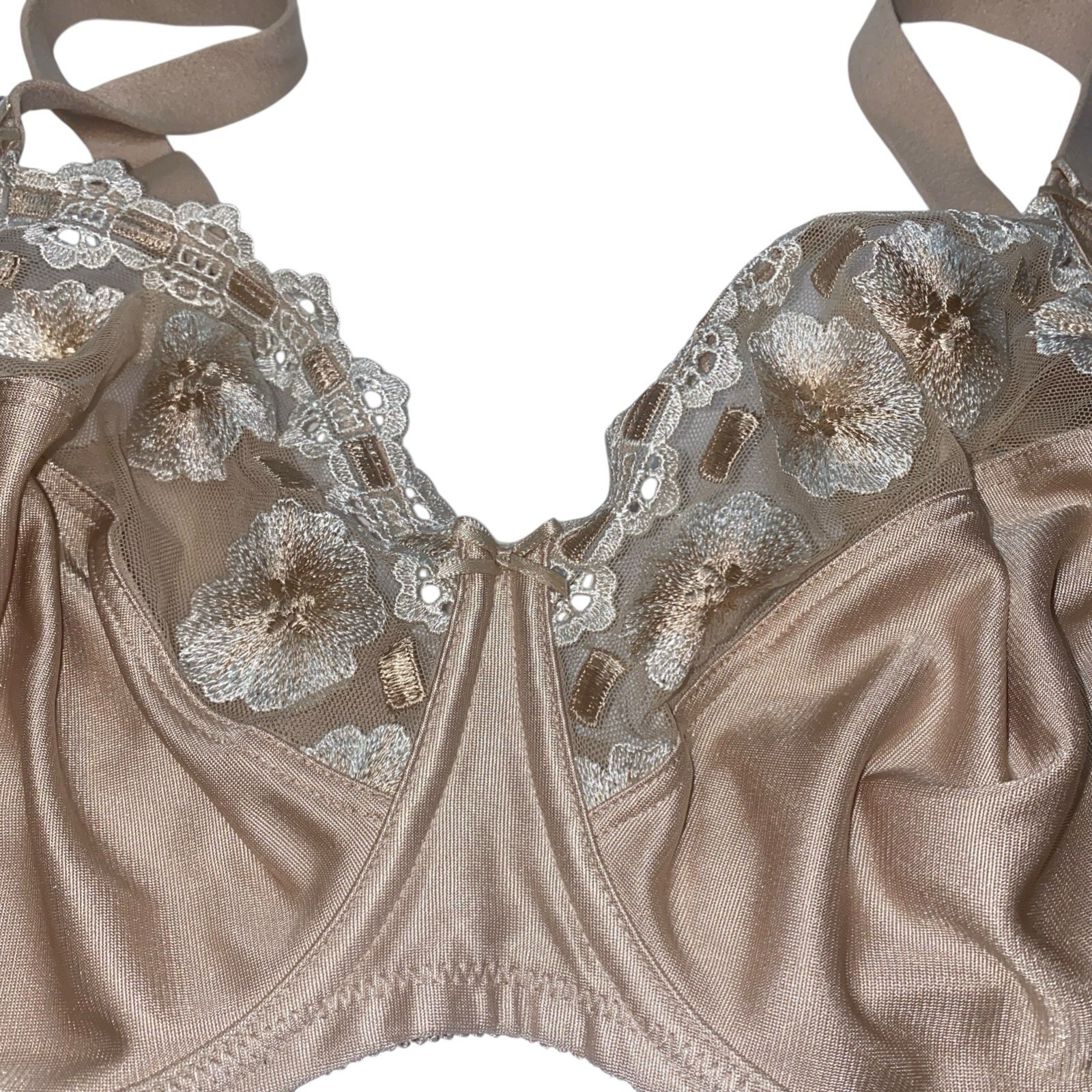 WACOAL 85532 Beige / Nude PRETTY & POLISHED Semi-Sheer UNDERWIRE BRA ~ 36DDD