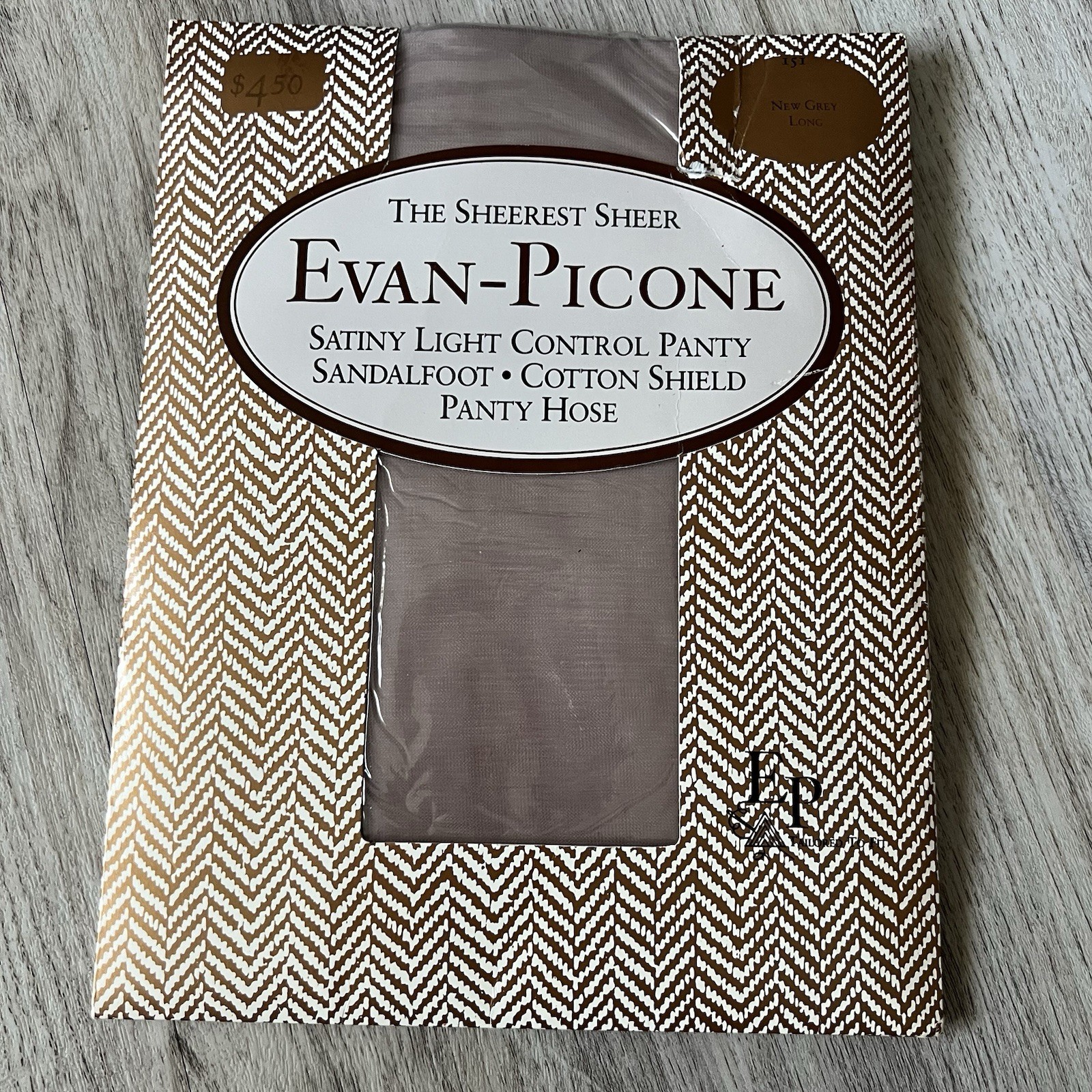 Evan Picone Designer Silkee Sheer Pantyhose 151 NWT Size Long – Picone New Grey