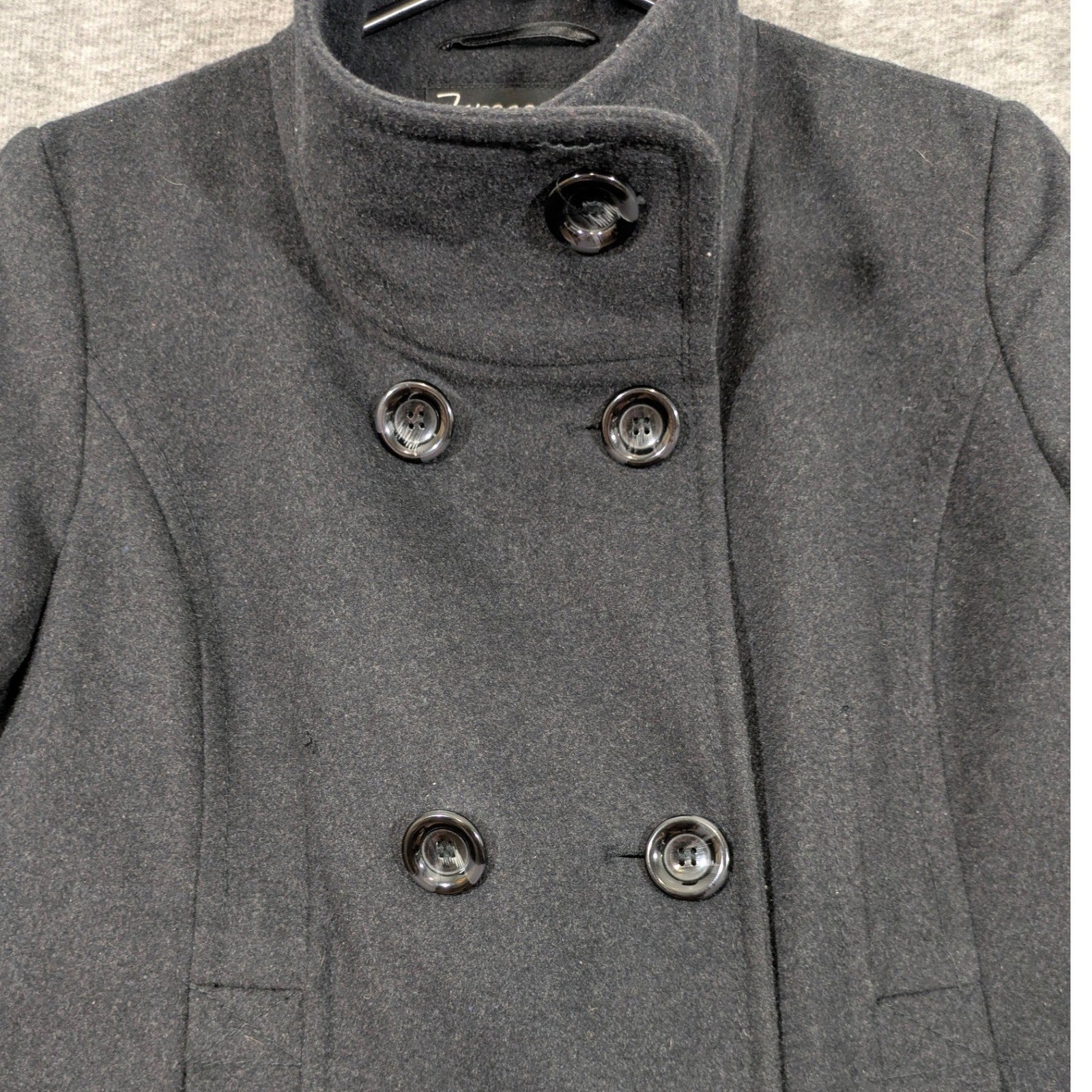 Vintage Forecaster of Boston Womens Dark Gray Double Breasted Pea Coat Size 8