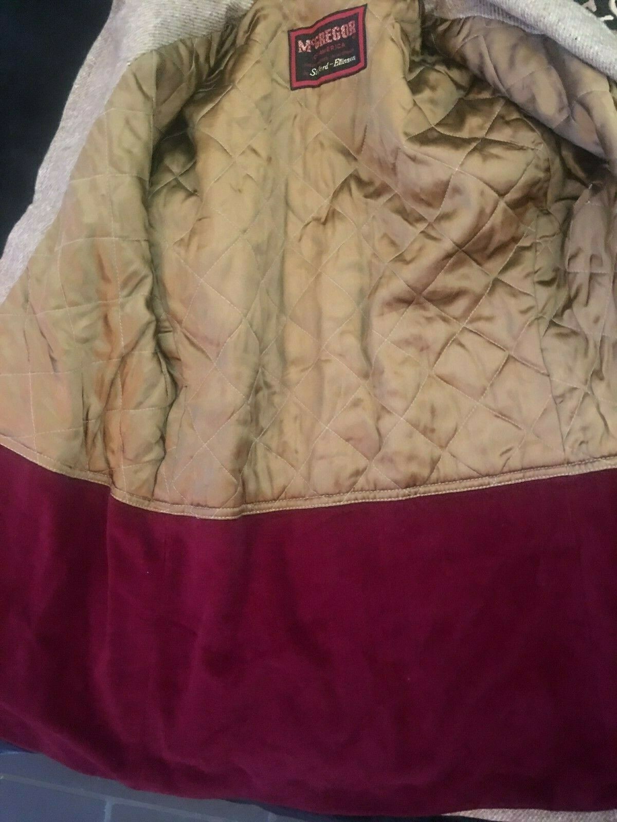 VINTAGE WOOL JACKET BY Mc GREGOR SIZE (10) MEDIUM E64