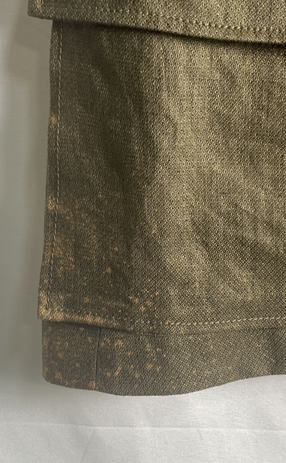 Vintage Versace Women’s Olive Green Linen Silk Safari Utility Jacket Dress Sz 38