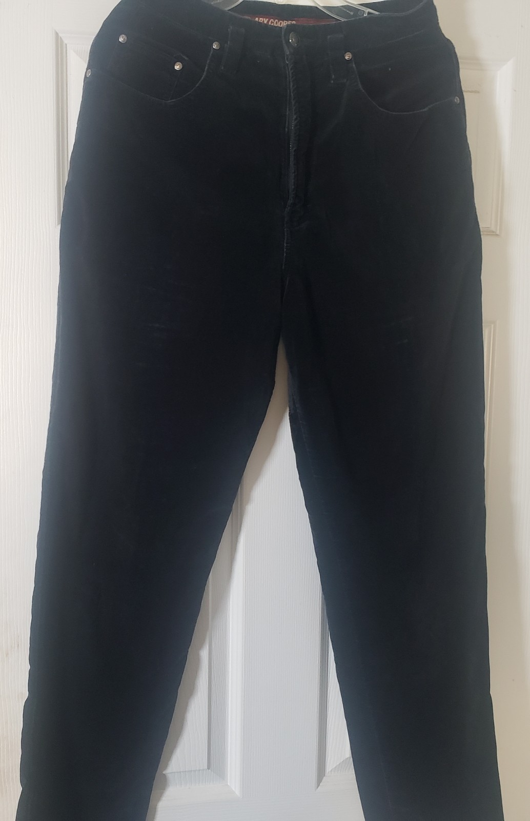 Vintage Ary Cooper Pants Women 11/12 Black Velvet 80’s 90s High Waisted