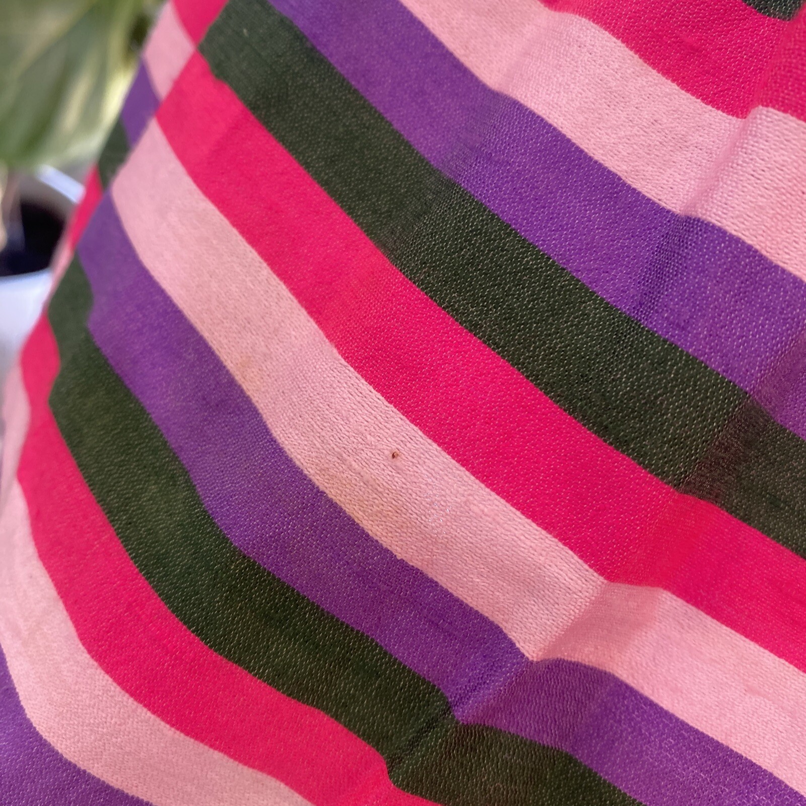Vintage Prue Acton Dress Fits Au 8 XS/S Multicolour Stripe Silk Wrap Mini Dress