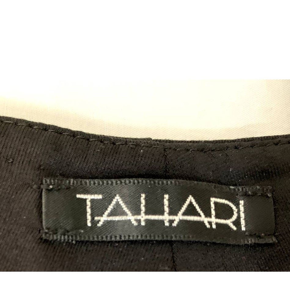 Tahari Black Flat Front Ladies Slacks SIZE 8