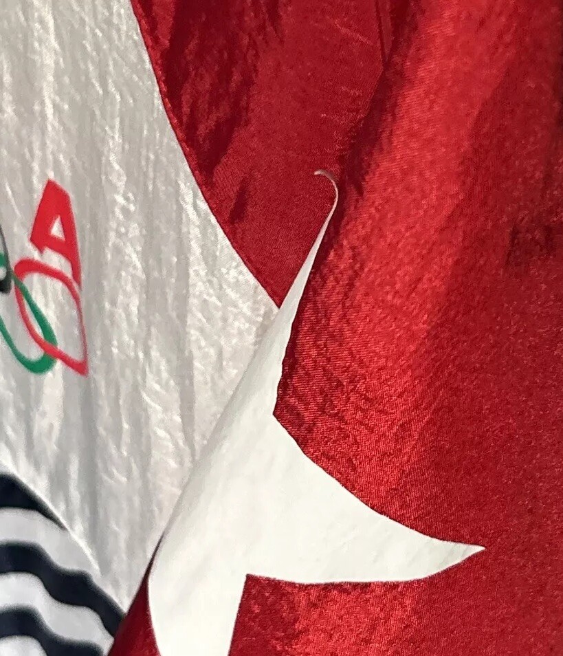 Vintage USA Olympics Full Zip Nylon Windbreaker Jacket Ladies Size 1X