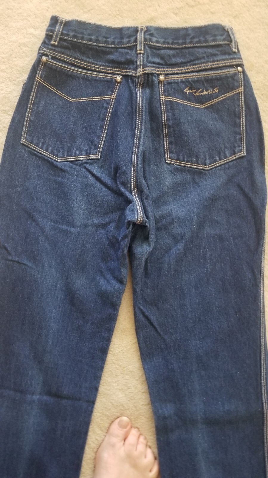 Vintage GLORIA VANDERBILT Jeans 1980’s Size 9 Indigo Denim Straight High Waist
