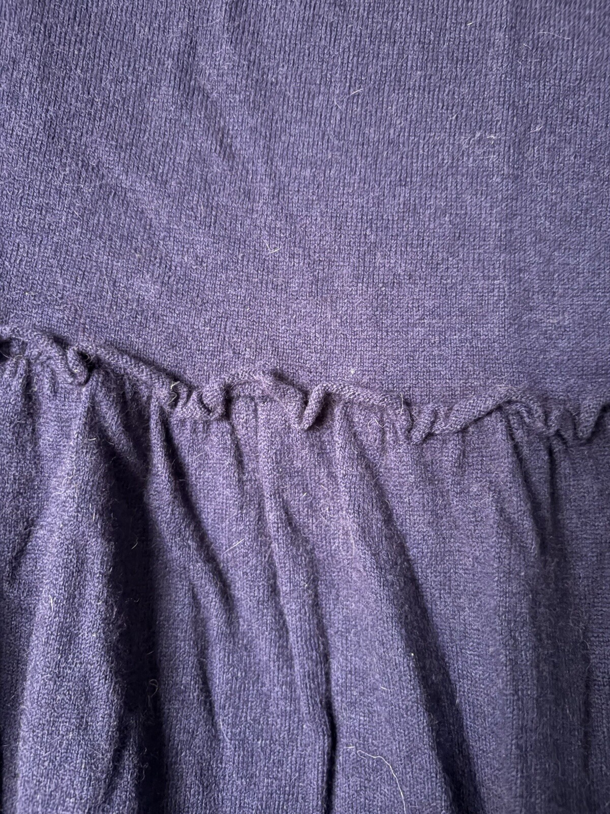 Vintage Moth Purple Wool Dress. SzL