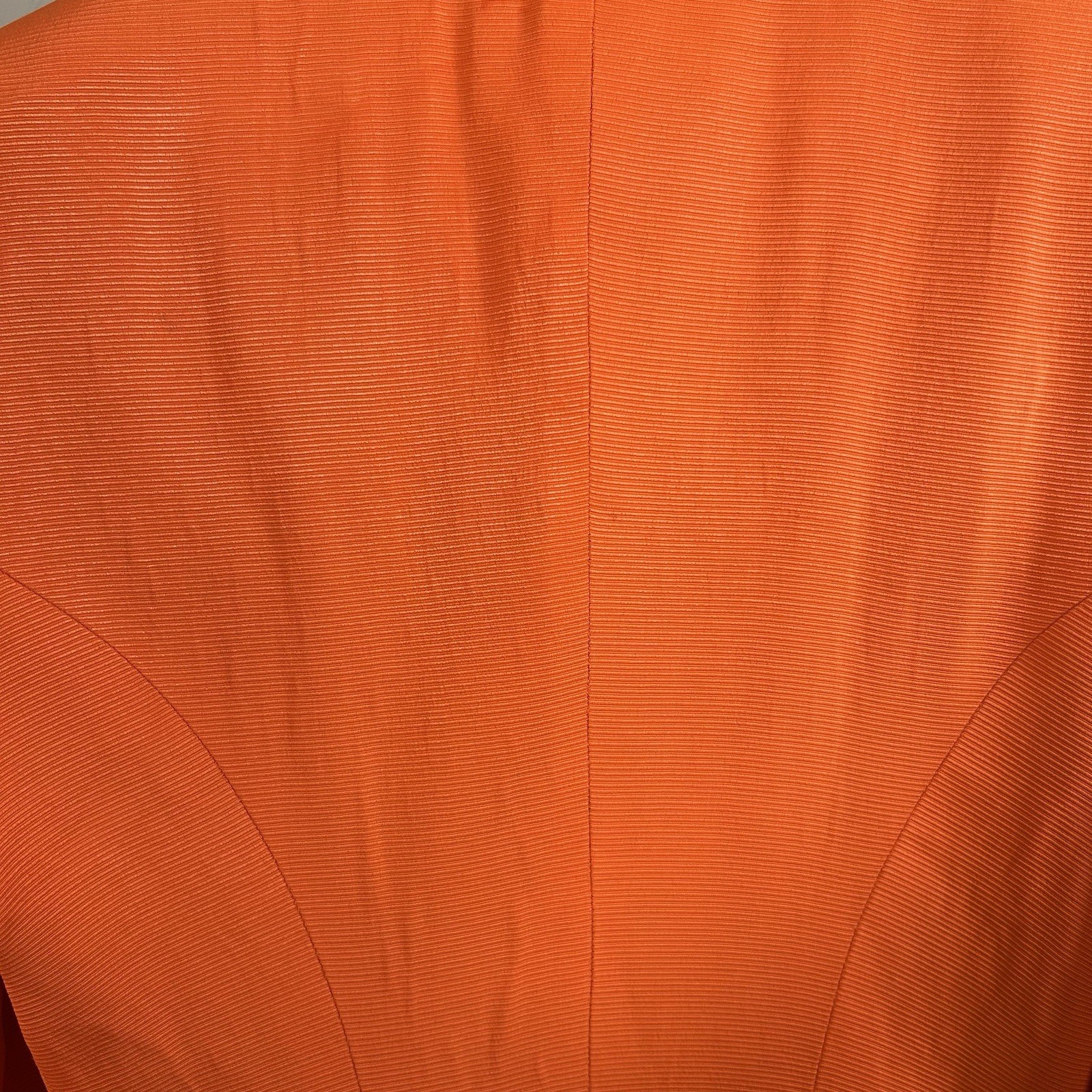 VTG 80s/90s CRISCIONE New York Cache Bright Orange Lace Up Blazer Jacket Sz L