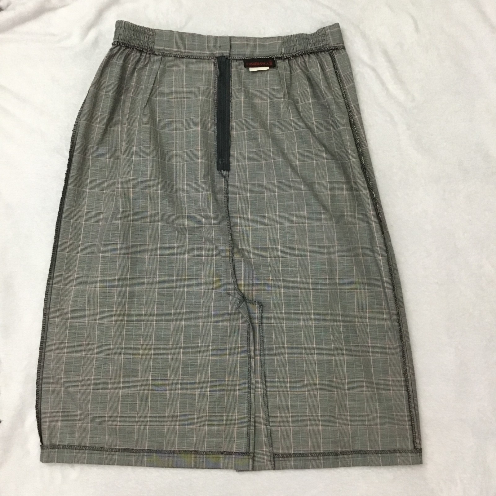 Vintage 80’s Casablanca II Union Made Plaid Checkered Skirt