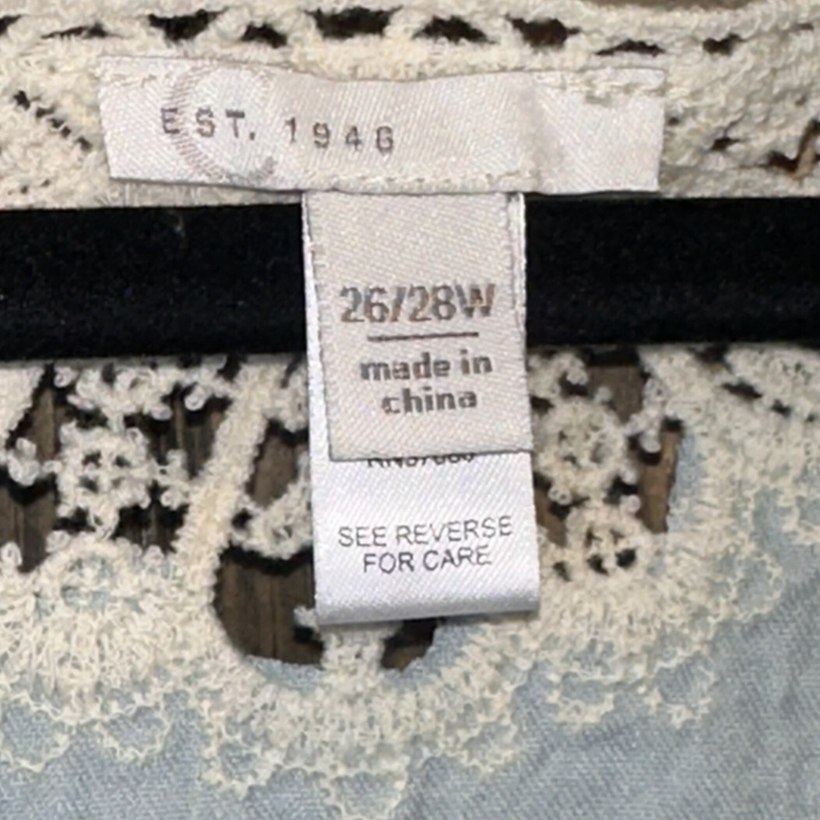 C Est. 1946 Floral Crochet Lace Top Bohemian Summer Cottagecore Plus Size 26/28W