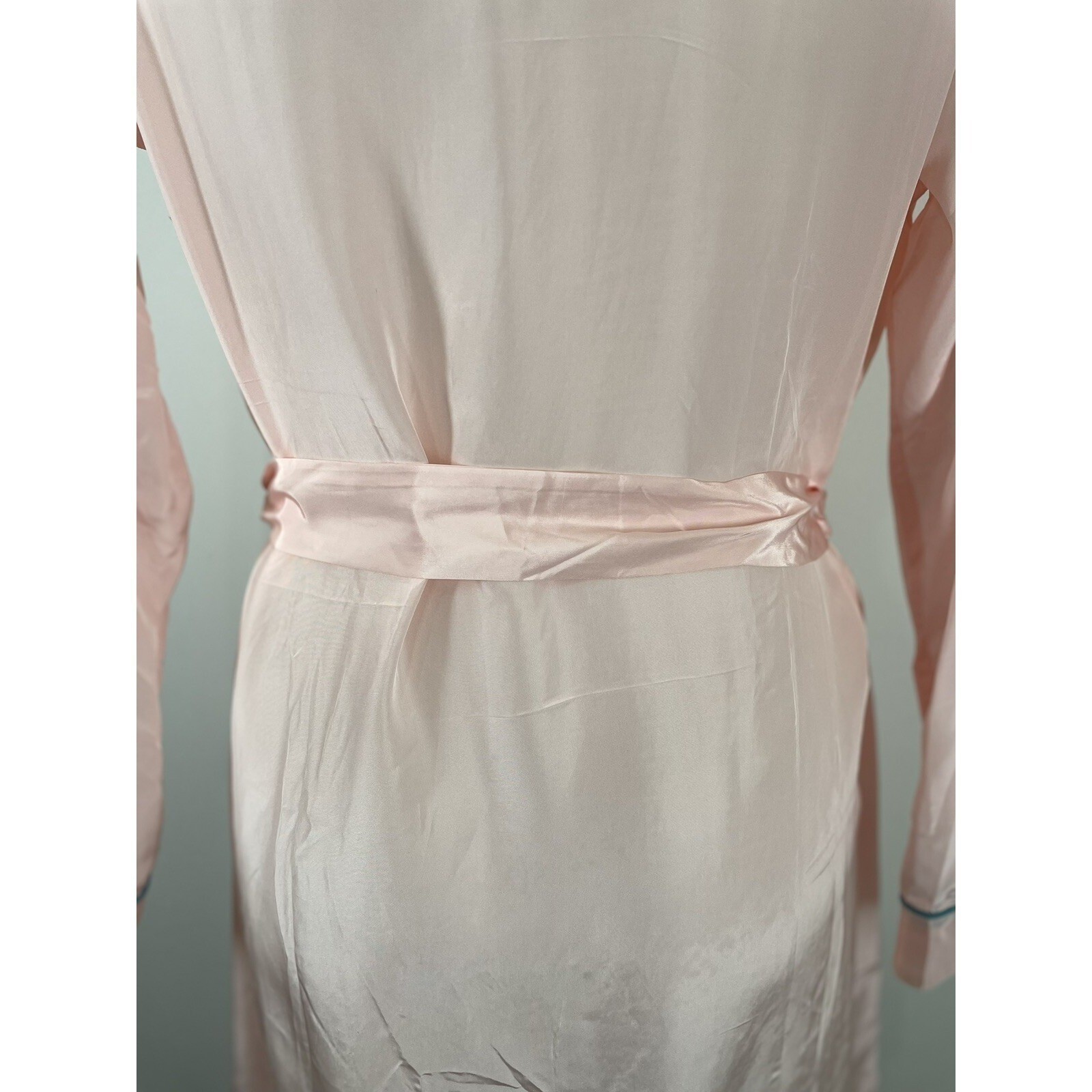 Vintage 60s Pink Lewis Frimel Robe Buttons SZ 34 (SEE FLAWS