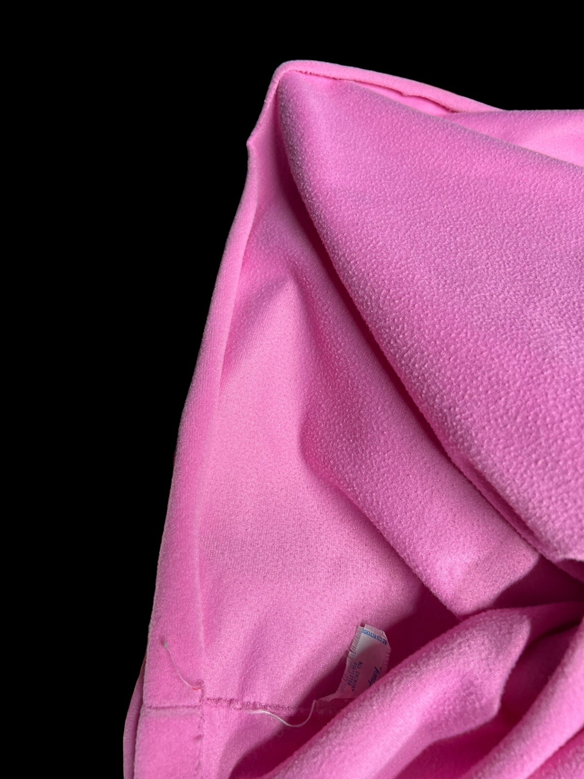 VTG 70s Pink Velour Cape Sleeve Dressing Gown House Coat Glam Vanity Fair Sz M