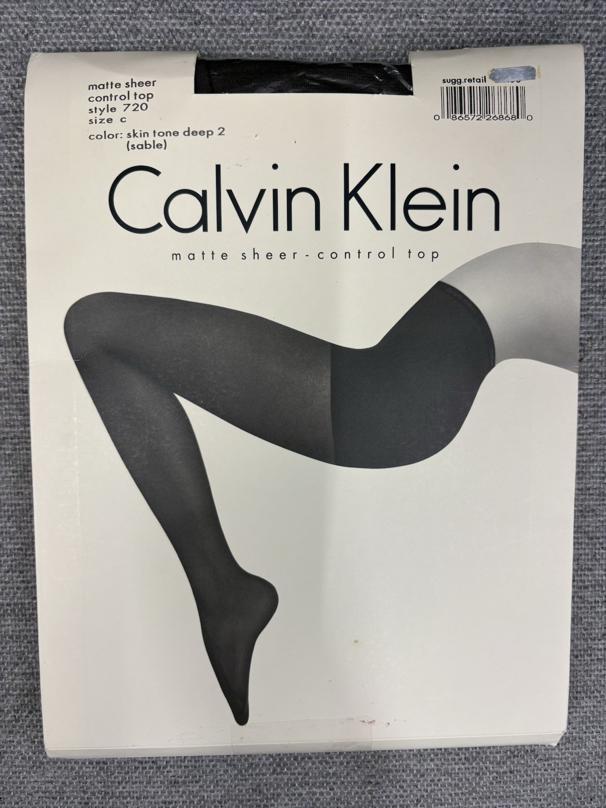 VTG Calvin Klein Pantyhose Lot of 3 Deadstock NWT Matte Sheer Sz BC3 Ivory Sable