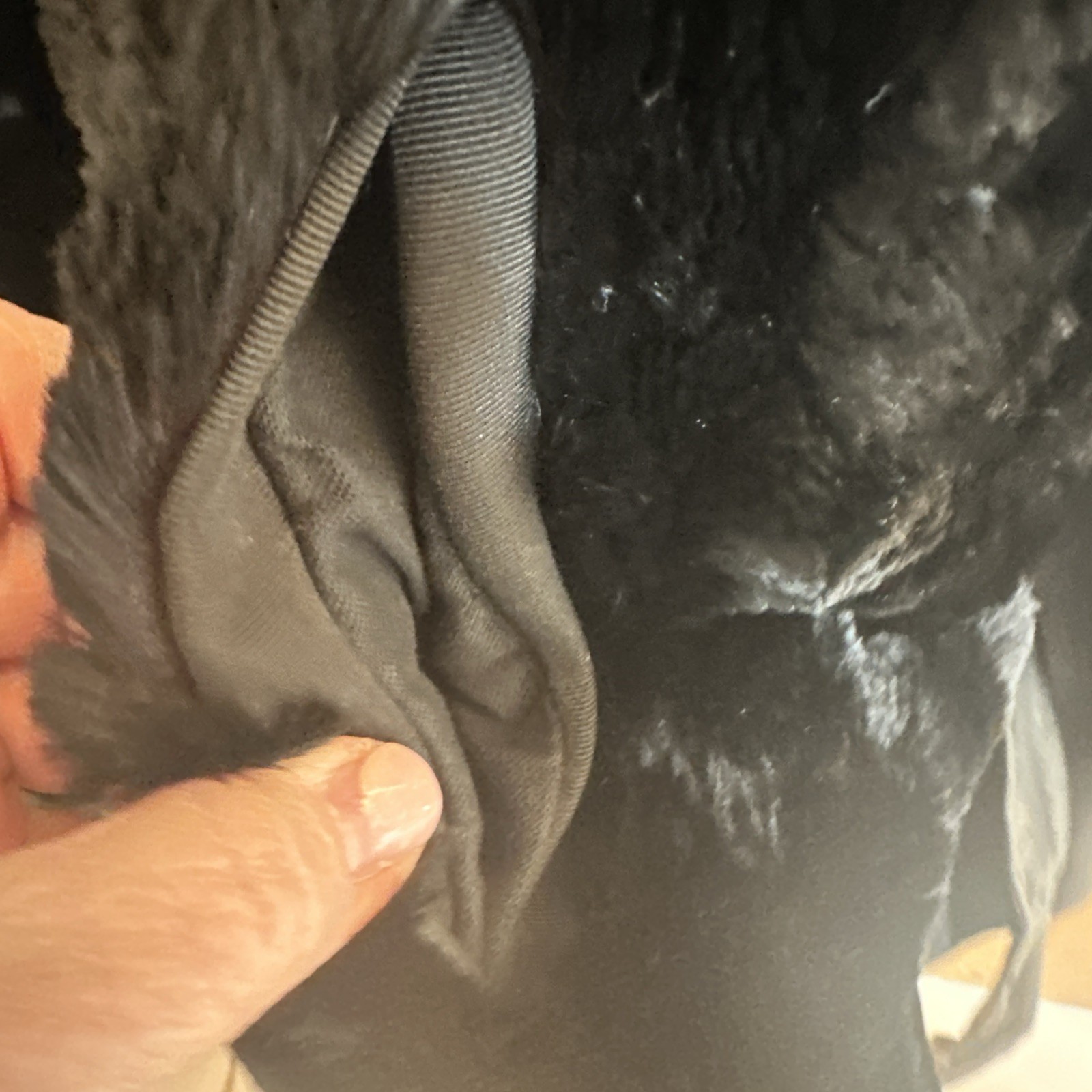 Vintage Sheared Black Mink And Leather Coat