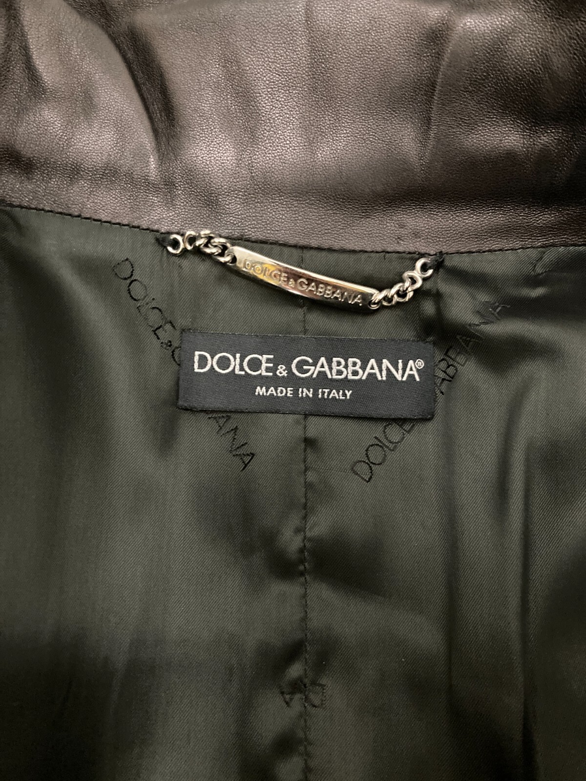 Unisex Dolce & Gabanna F/W2003 Leather Zip Off Modular Trench Coat