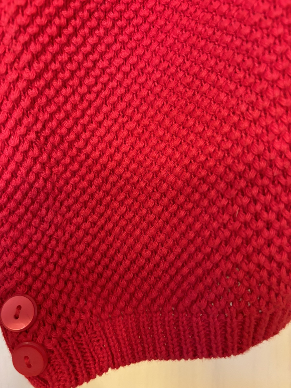 Vintage BUSHWACKER Original Red Grandpa Style Sweater Vest Medium