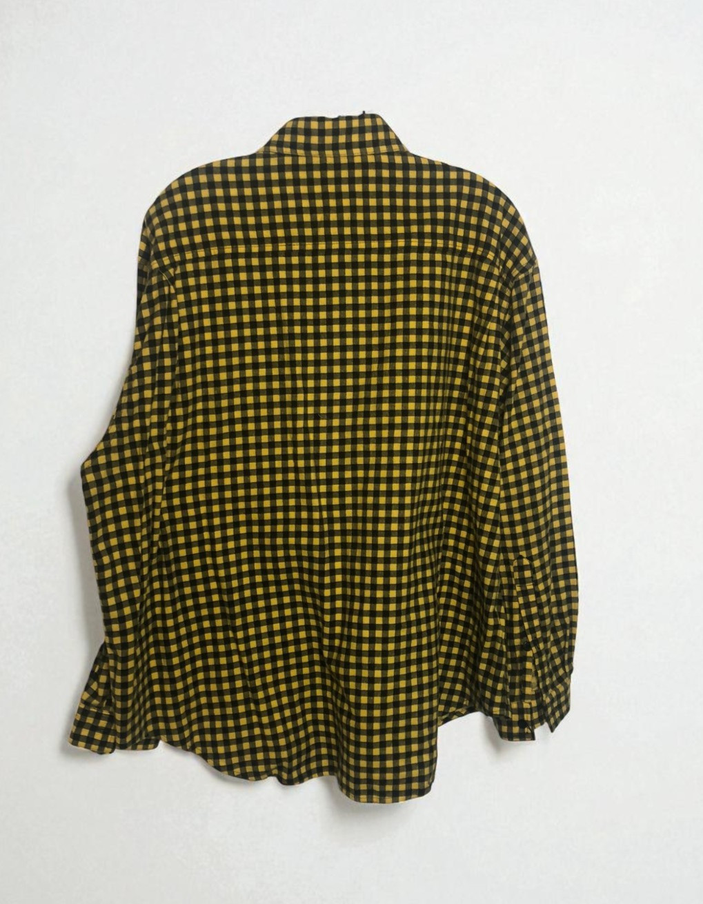 Vintage Indygo Kenar Yellow and Black Flannel Shirt Womens Free Size 100% Cotton